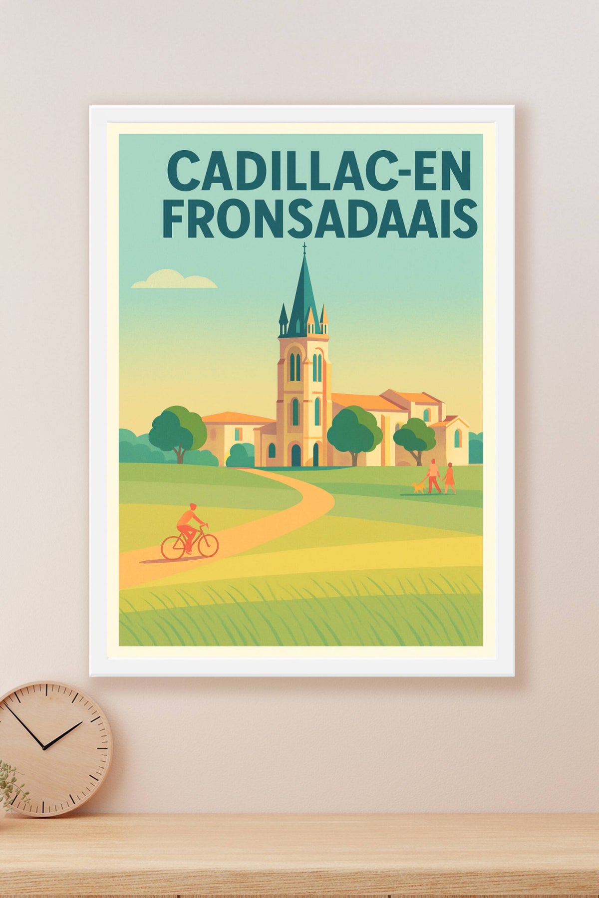 Affiche de Cadillac-en-Fronsadais - Charme et Sérénité en Bord de Dordogne