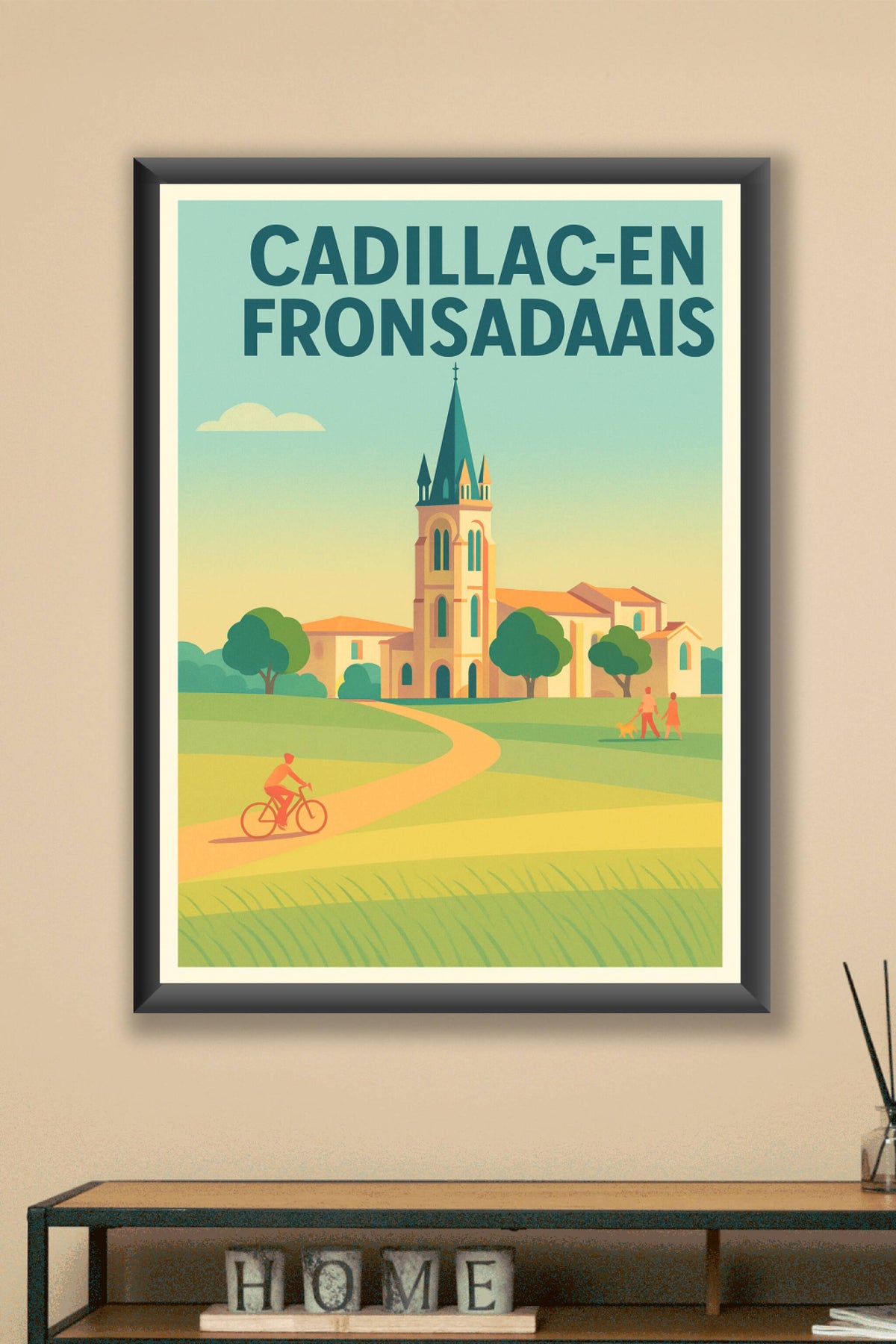 Affiche de Cadillac-en-Fronsadais - Charme et Sérénité en Bord de Dordogne