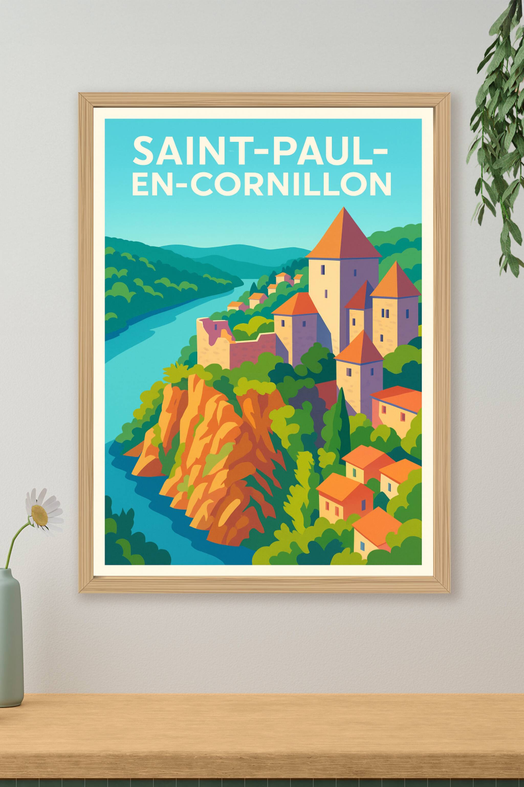 Affiche de Saint-Paul-en-Cornillon - Charme et Histoire en douceur