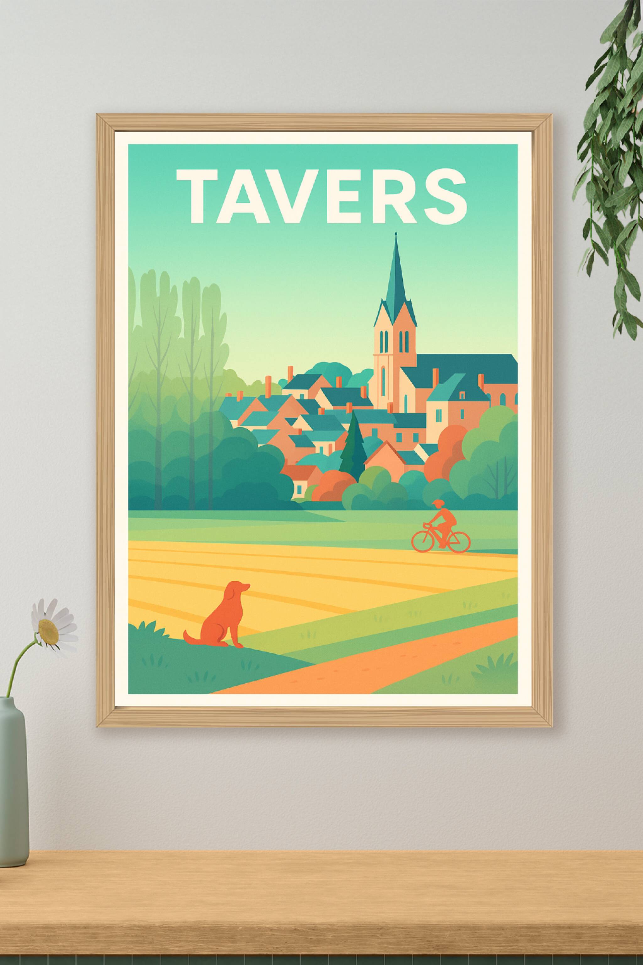 Affiche de Tavers - L'âme paisible d'un village champêtre