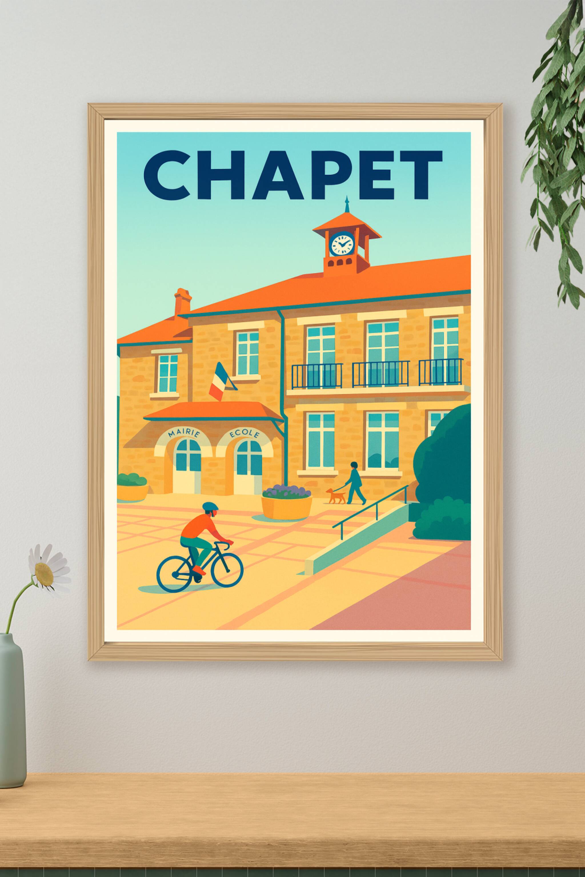 Affiche de Chapet - Charme et quiétude au cœur du village
