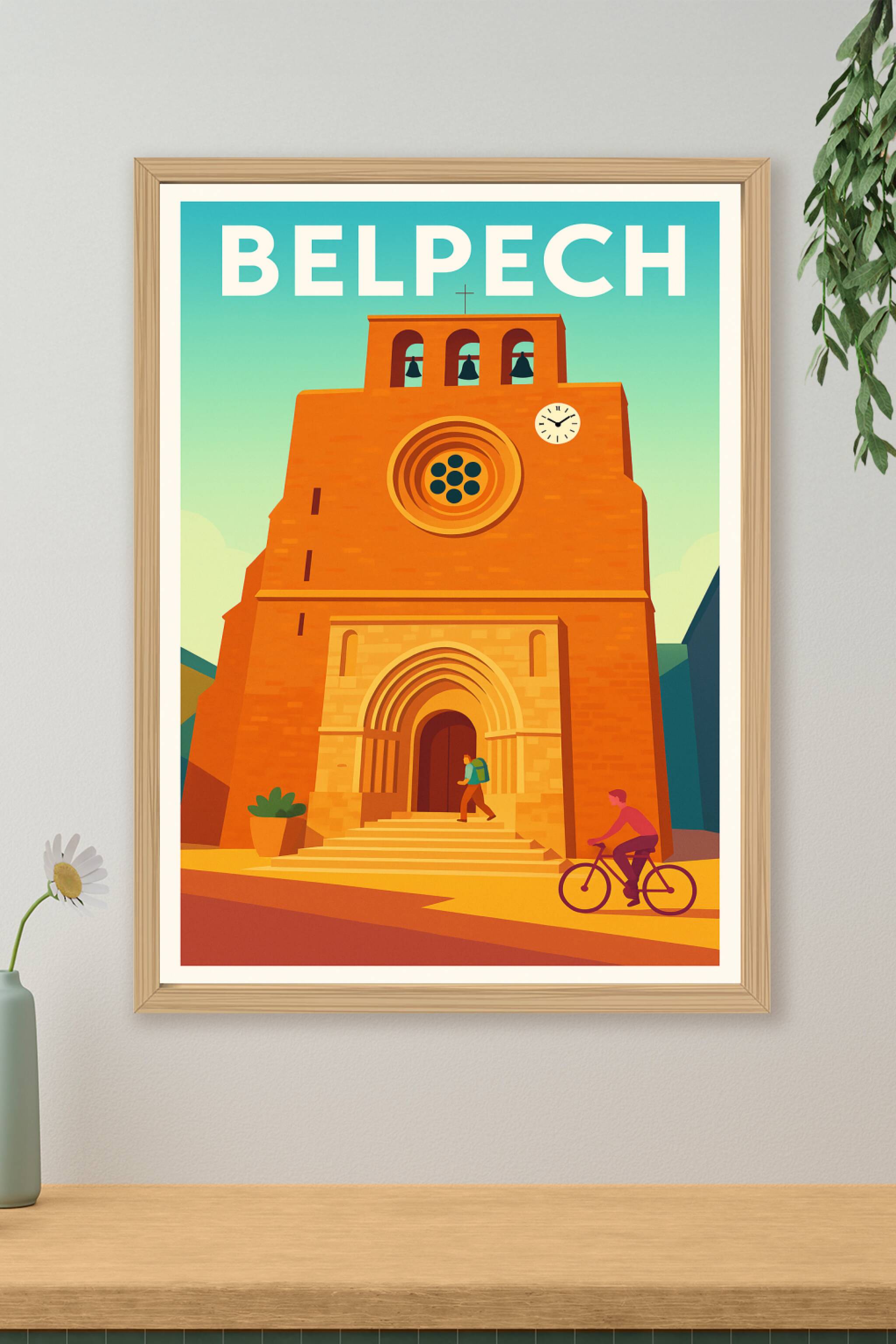 Affiche de Belpech - Charme et patrimoine en pierre dorée