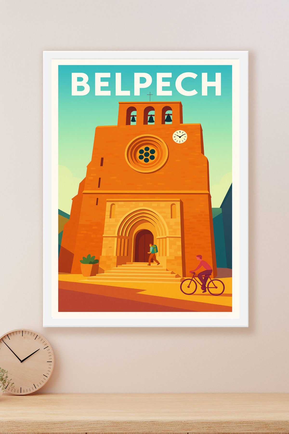 Affiche de Belpech - Charme et patrimoine en pierre dorée