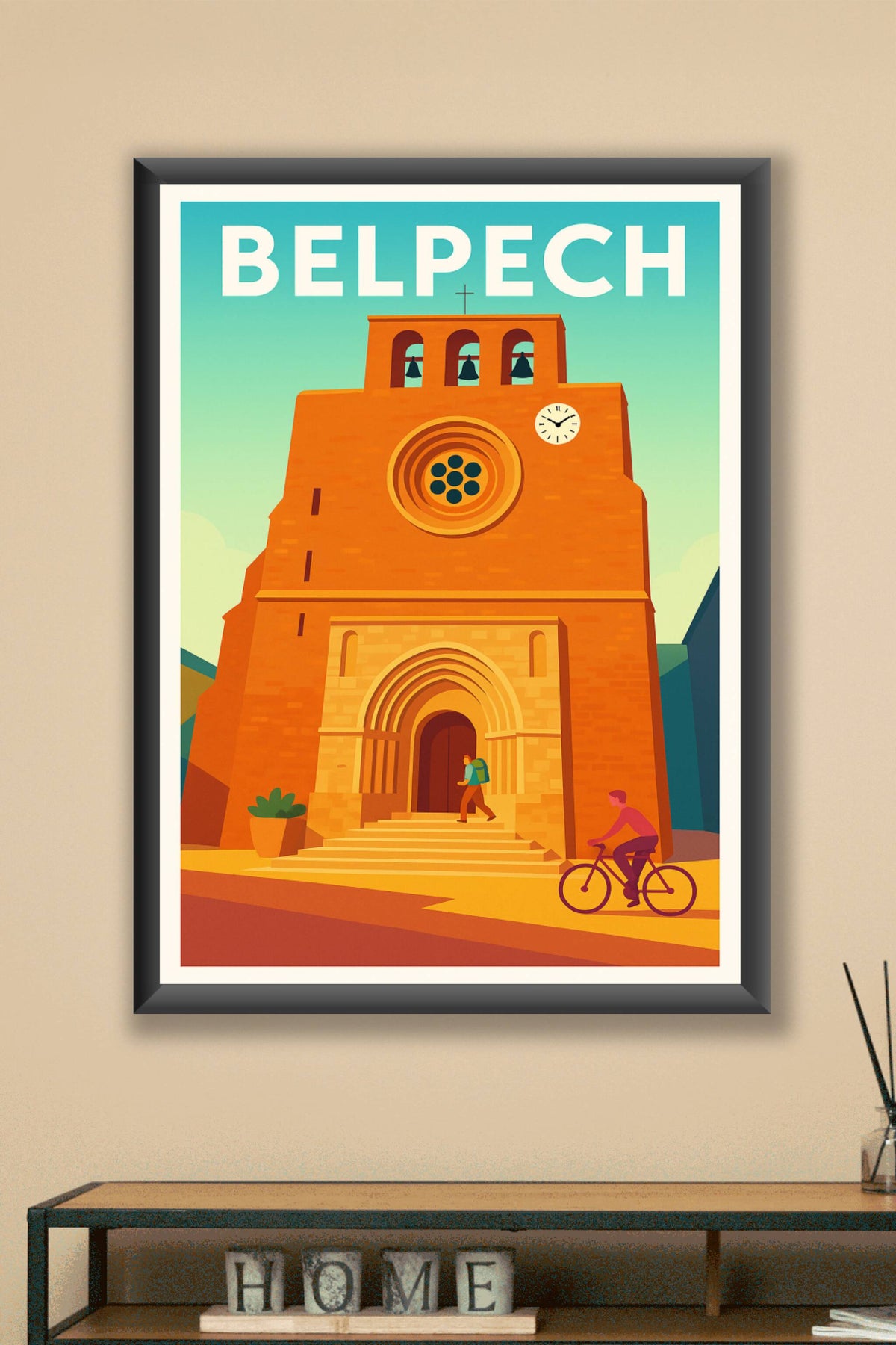 Affiche de Belpech - Charme et patrimoine en pierre dorée