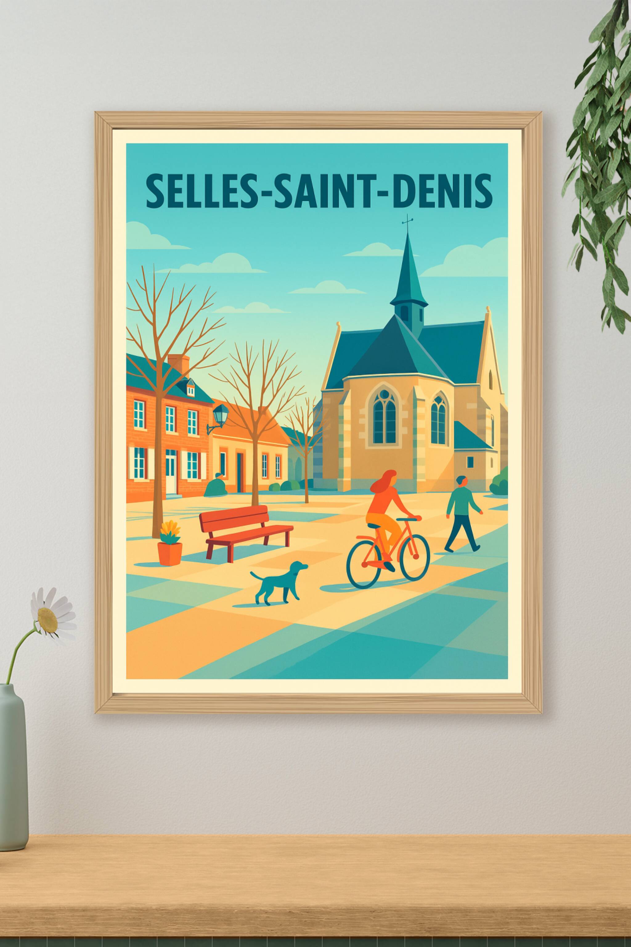 Affiche de Selles-Saint-Denis - Douceur de vivre au cœur du village