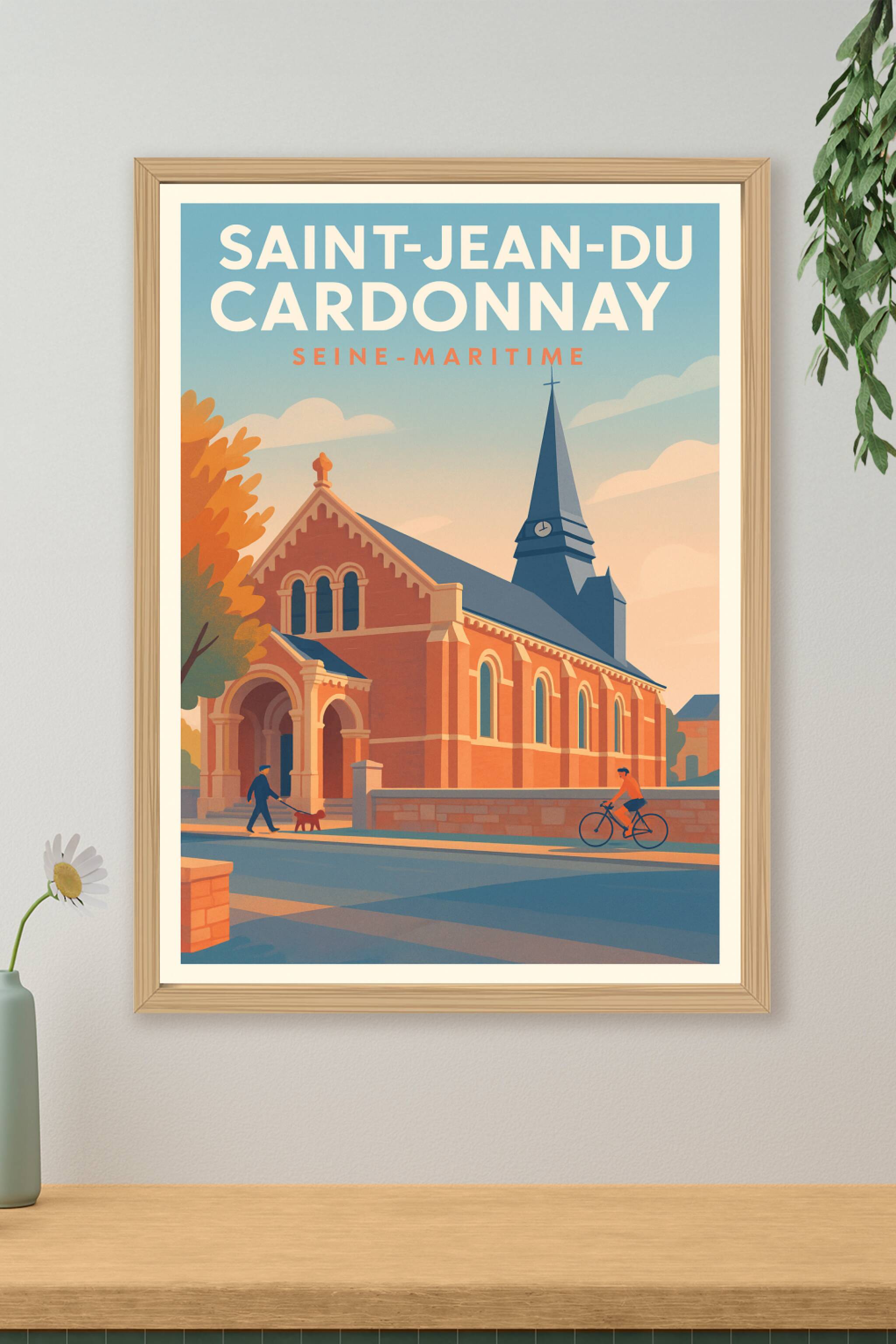 Affiche de Saint-Jean-du-Cardonnay - Charme paisible de la Seine-Maritime