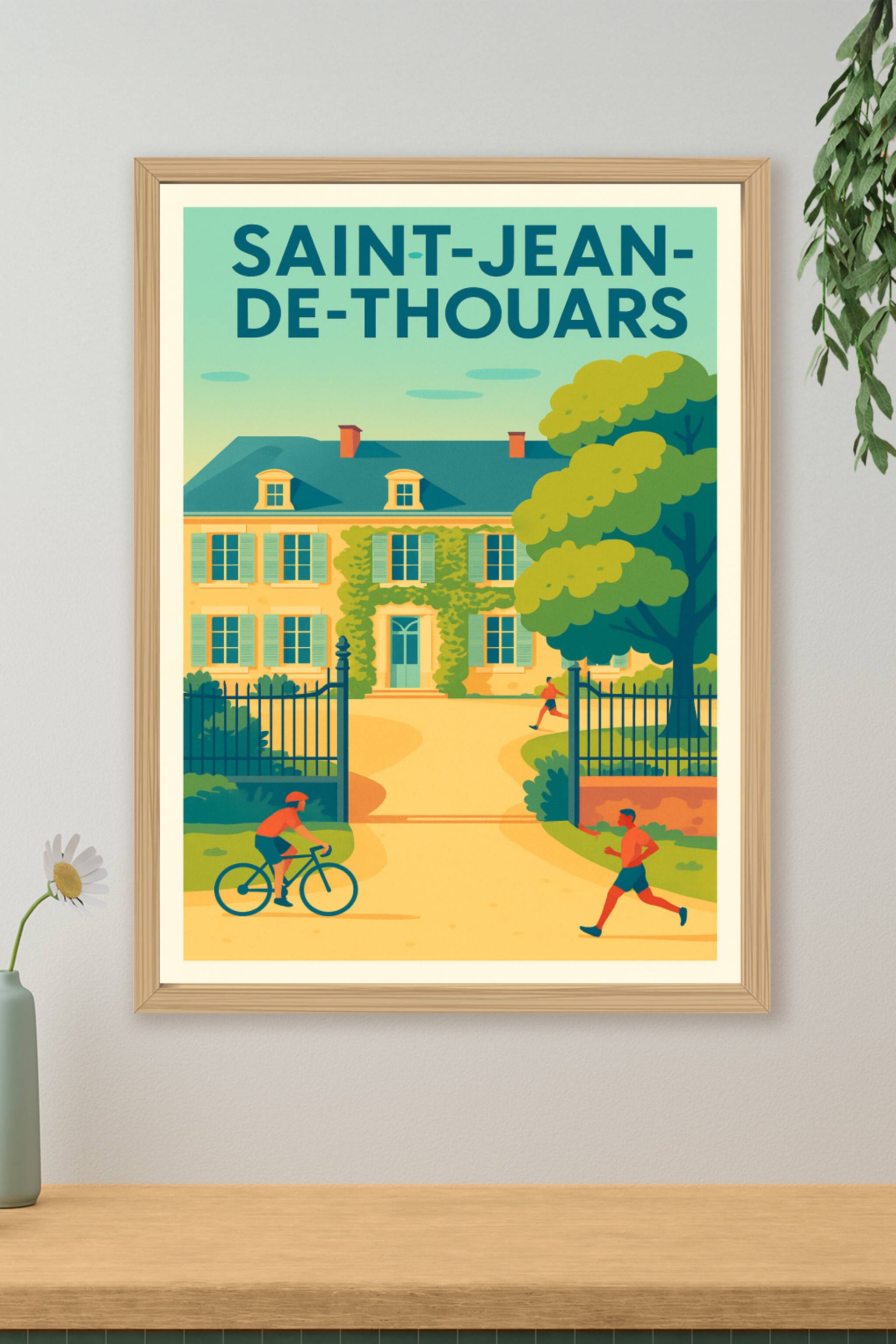 Affiche de Saint-Jean-de-Thouars - Charme et douceur de vivre