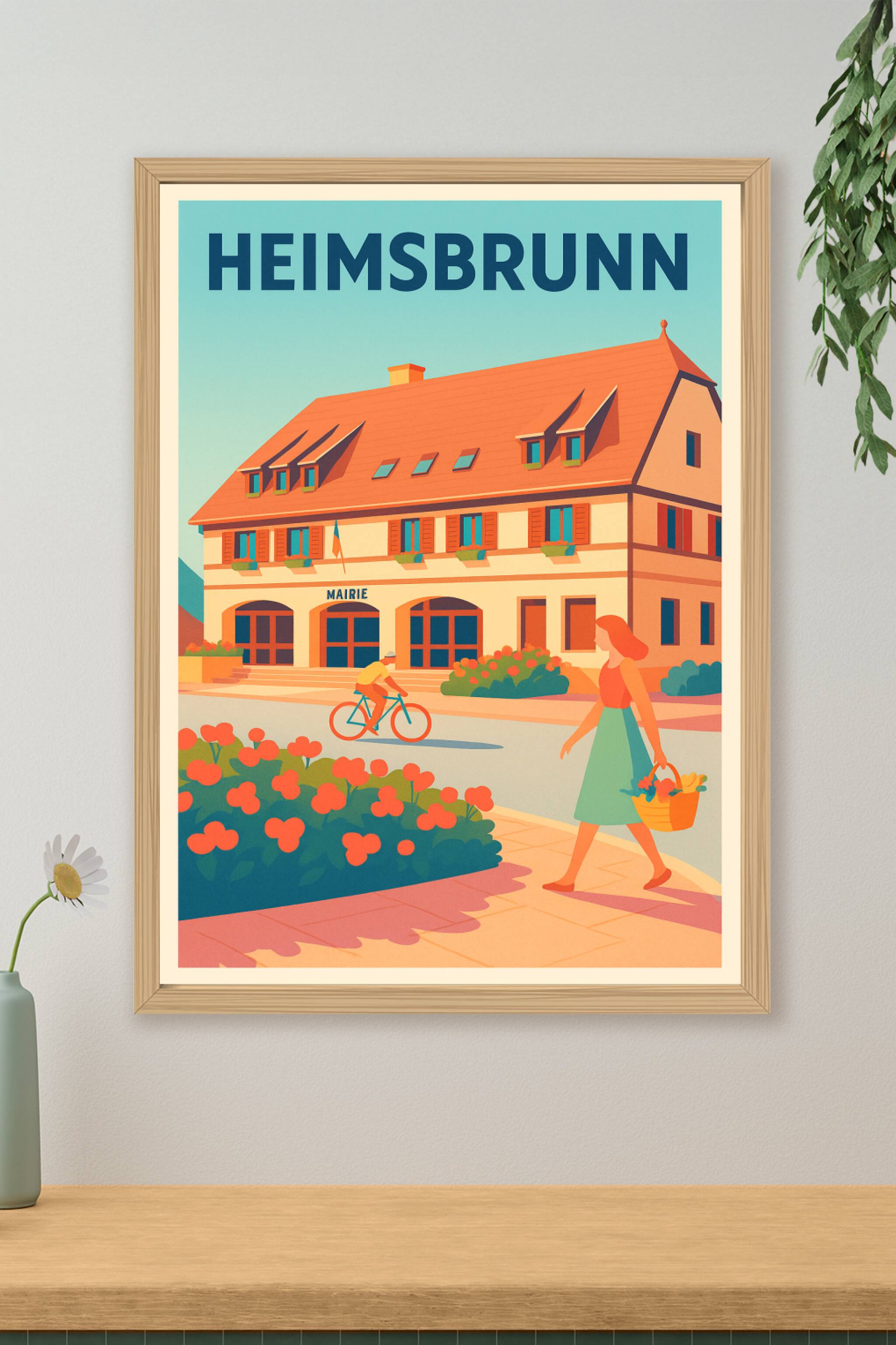 Affiche de Heimsbrunn - Charme et douceur de la vie locale
