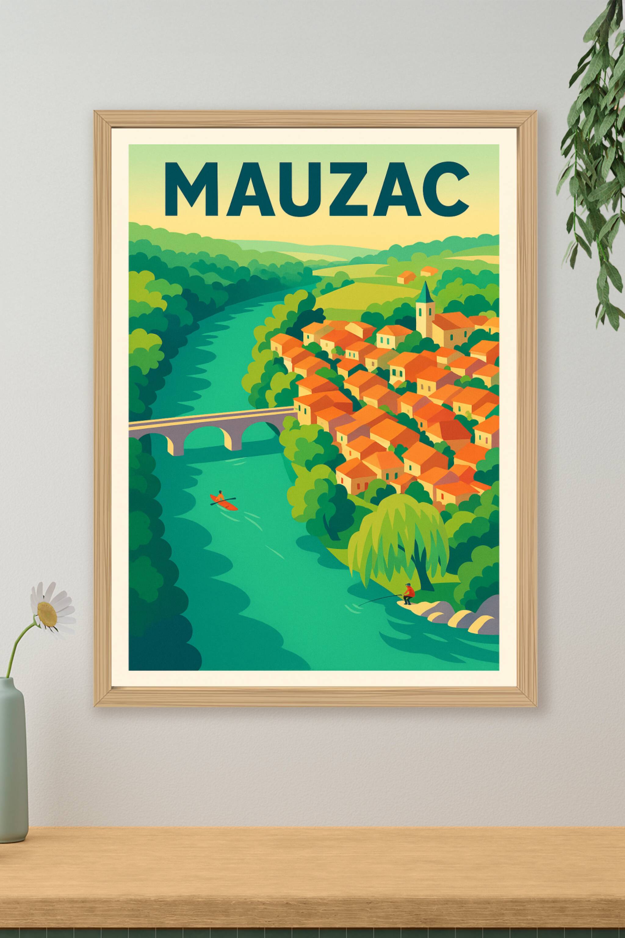 Affiche de Mauzac - Charme bucolique au fil de la rivière