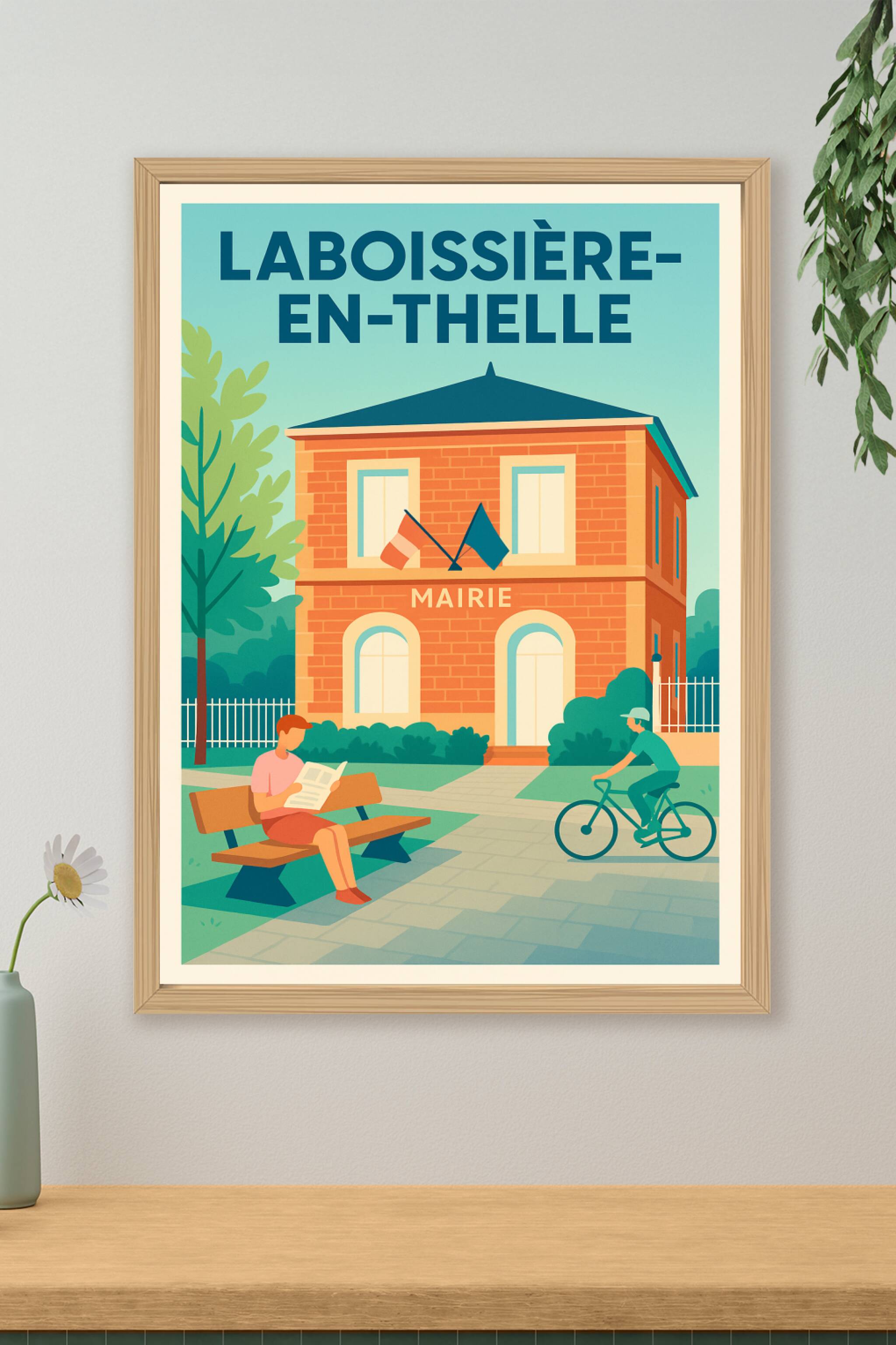 Affiche de Laboissière-en-Thelle - Sérénité et charme de la mairie locale