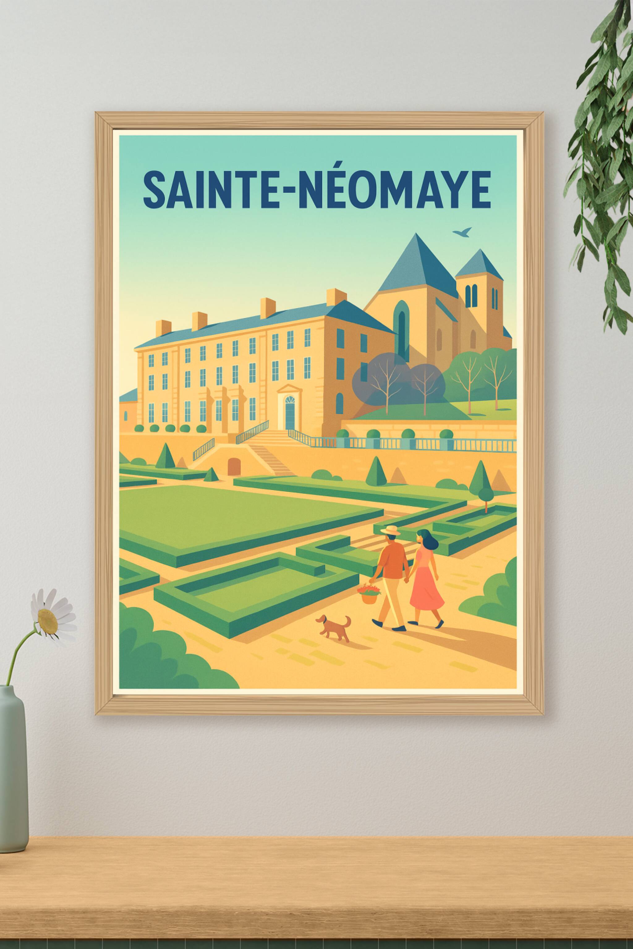Affiche de Sainte-Néomaye - Promenade au cœur du patrimoine