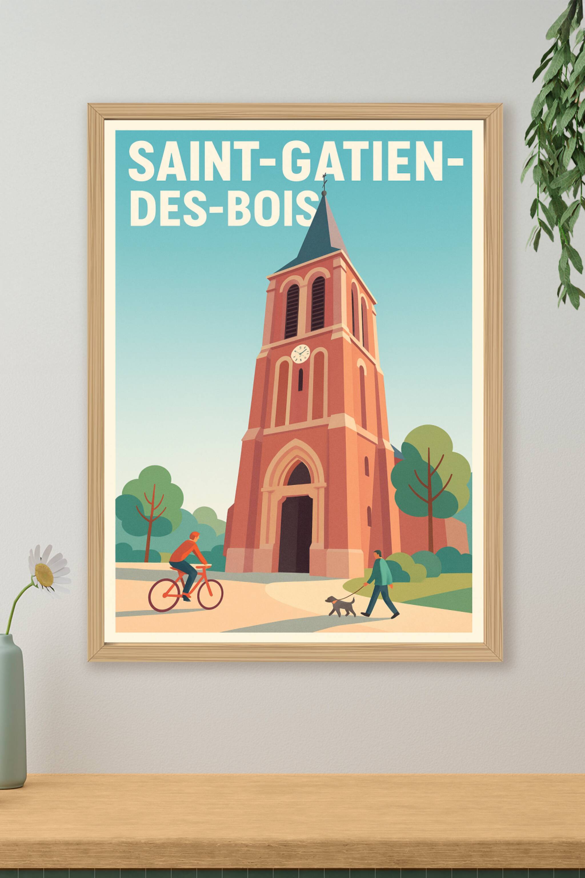 Affiche de Saint-Gatien-des-Bois - Charme intemporel au cœur de la nature