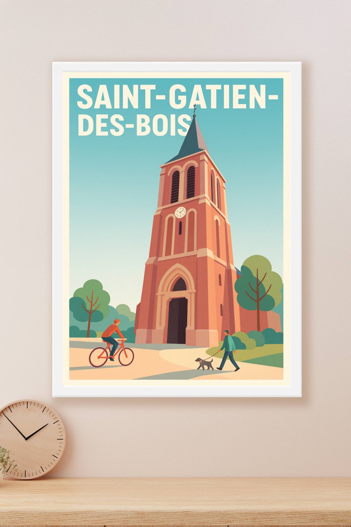Affiche de Saint-Gatien-des-Bois - Charme intemporel au cœur de la nature
