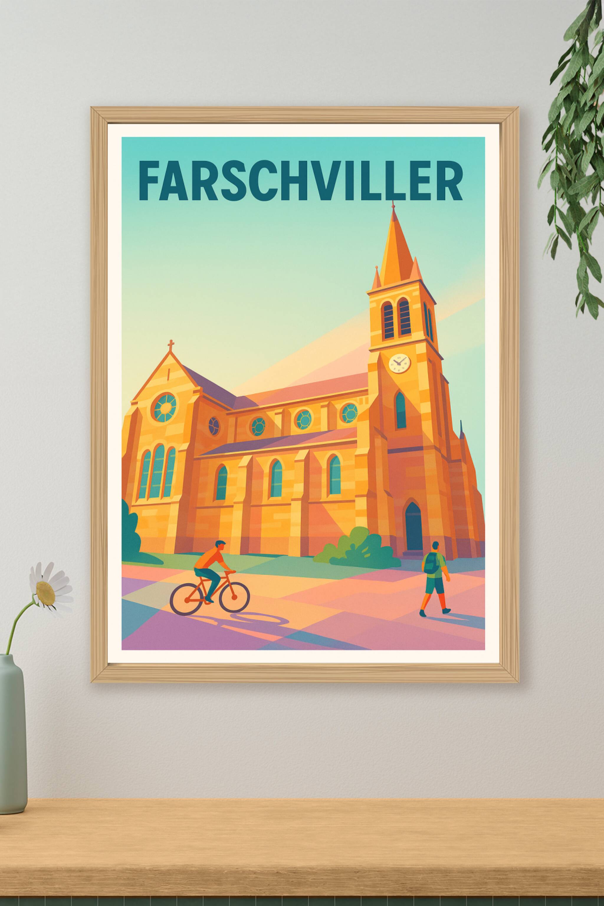 Affiche de Farschviller - Harmonie architecturale et lumière douce