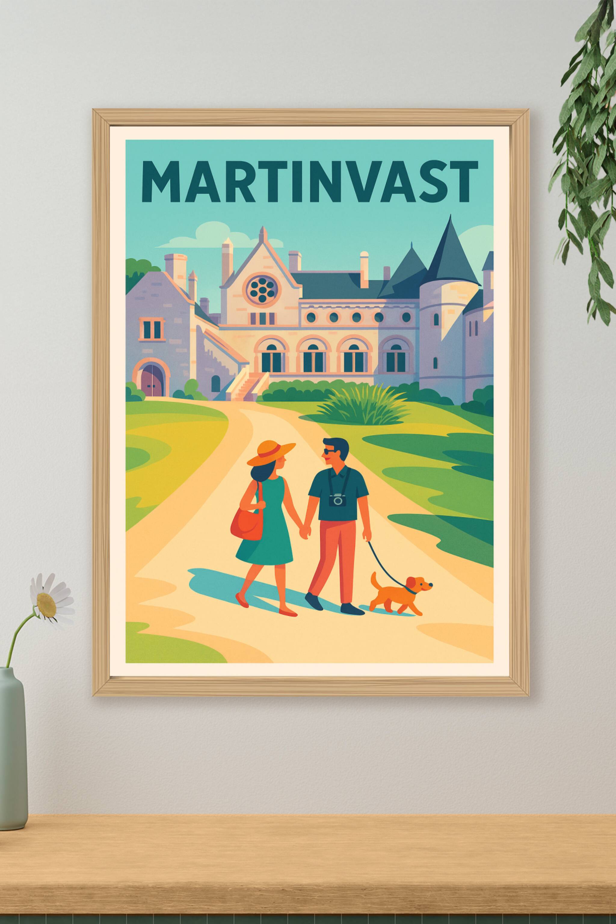 Affiche de Martinvast - Promenade romantique au château