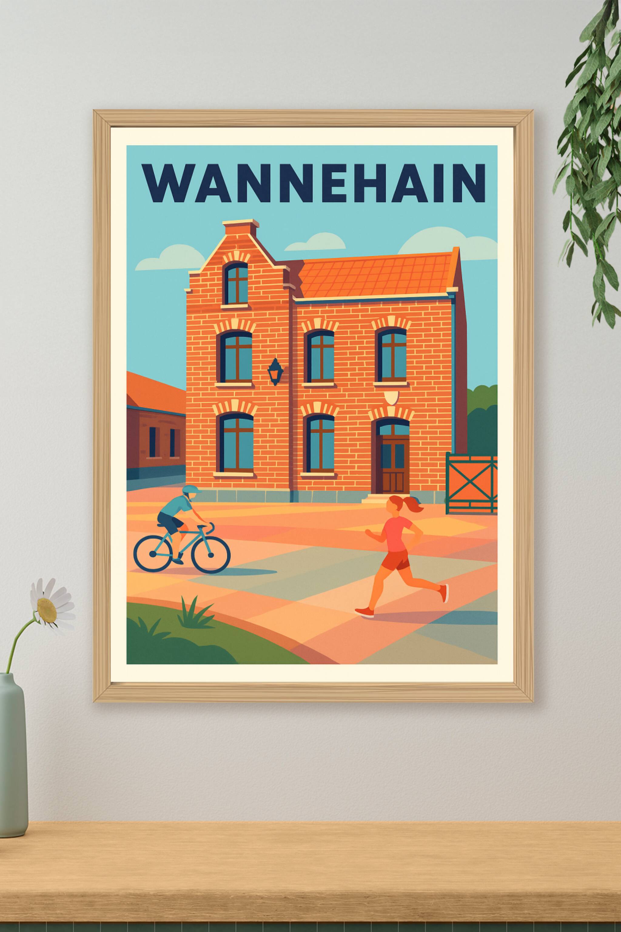Affiche de Wannehain - Charme et vie active en brique