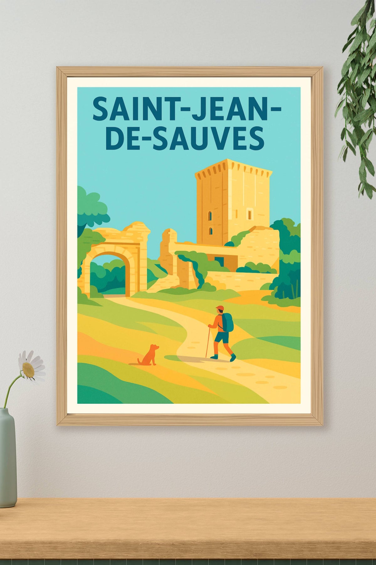 Affiche de Saint-Jean-de-Sauves - Évasion et patrimoine au cœur de la nature