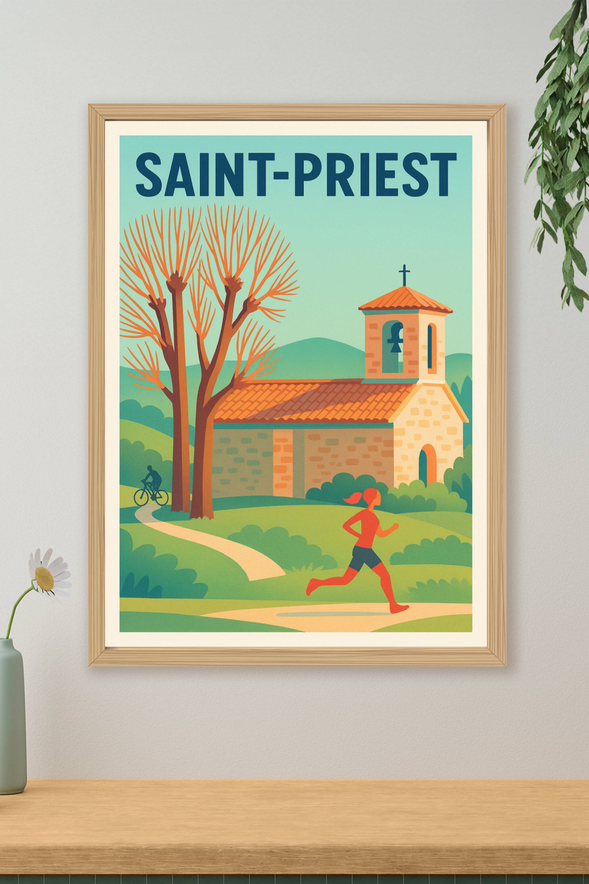 Affiche de Saint-Priest - Évasion et nature au cœur de la ville
