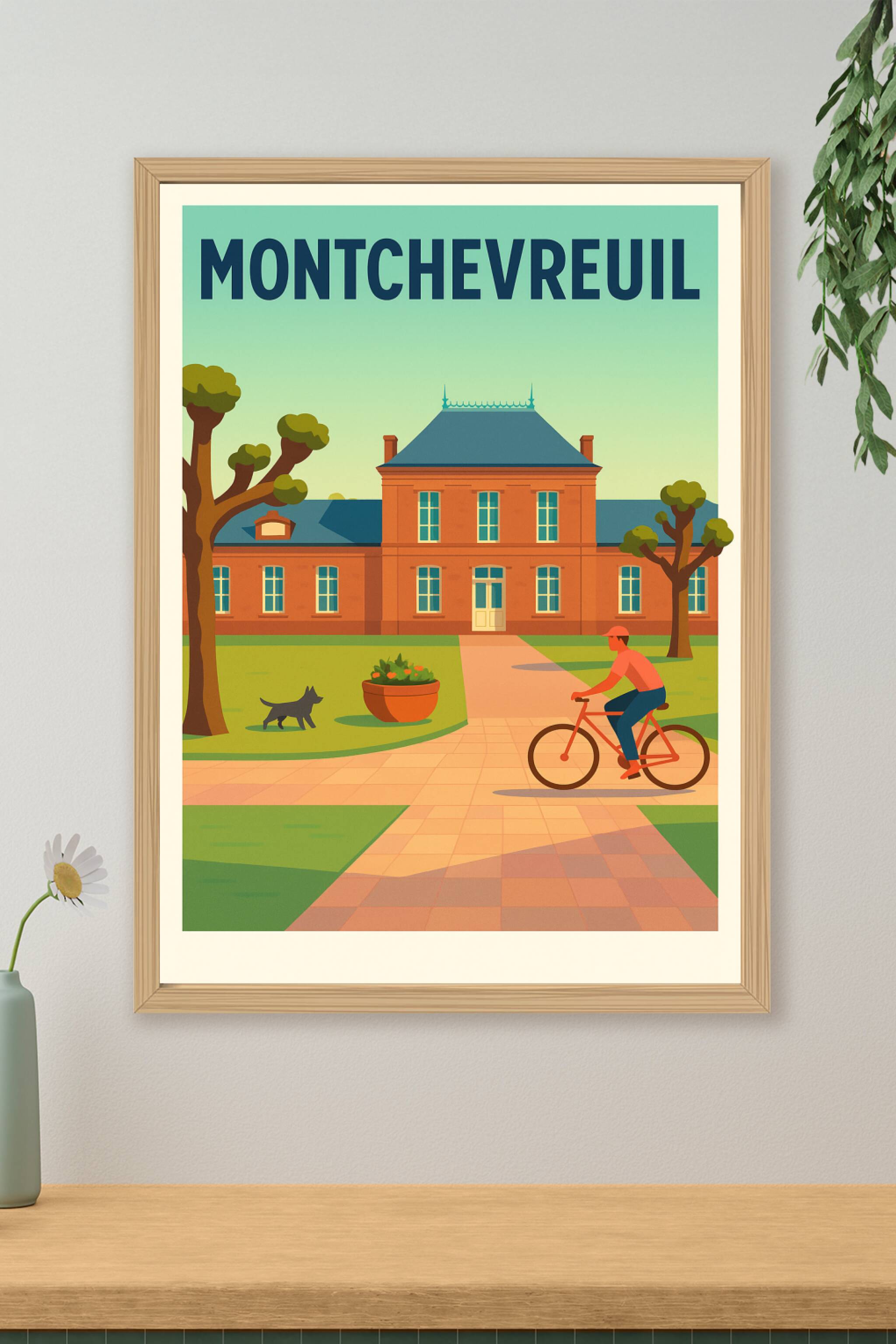 Affiche de Montchevreuil - Charme bucolique à vélo