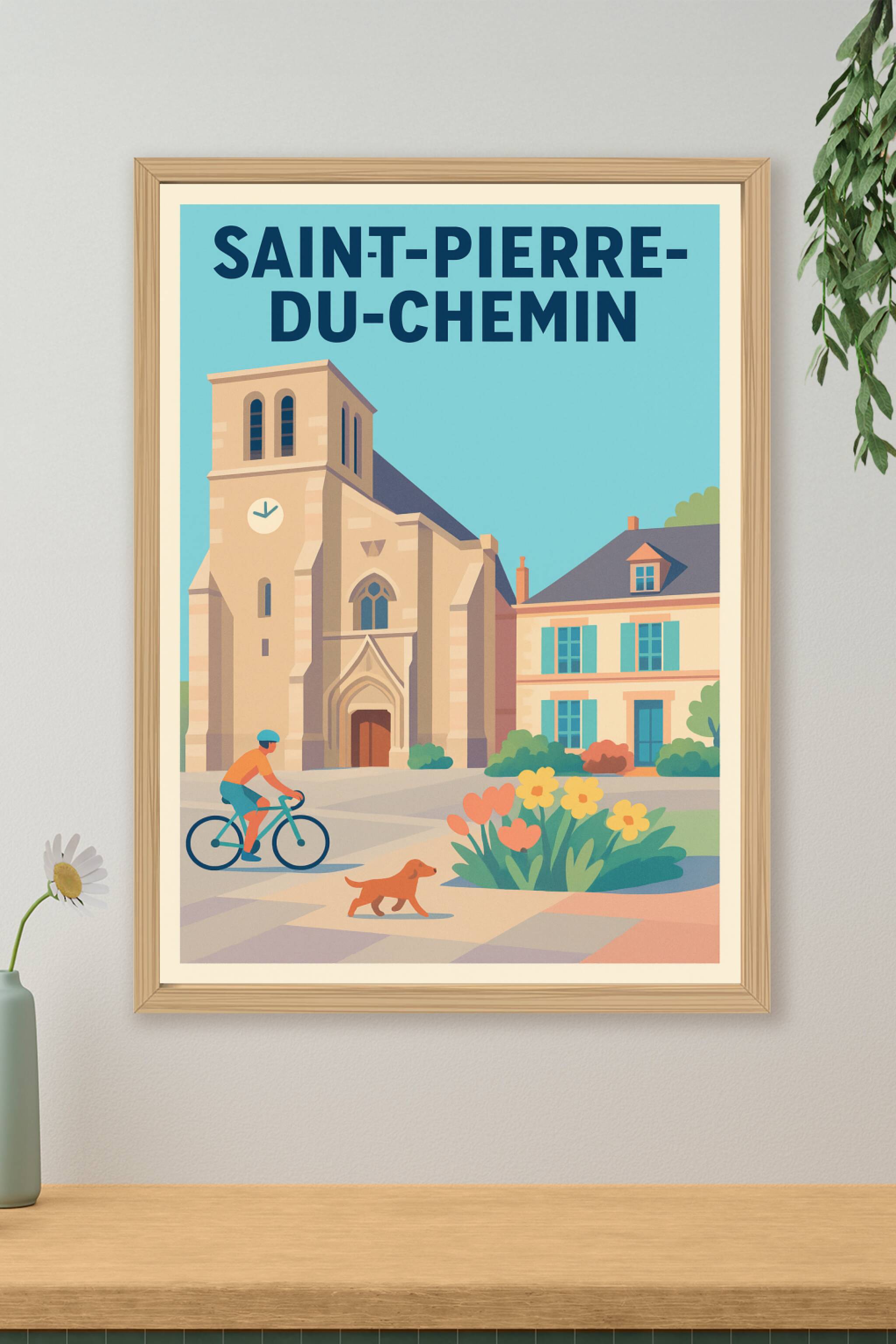 Affiche de Saint-Pierre-du-Chemin - Charme et sérénité à vélo