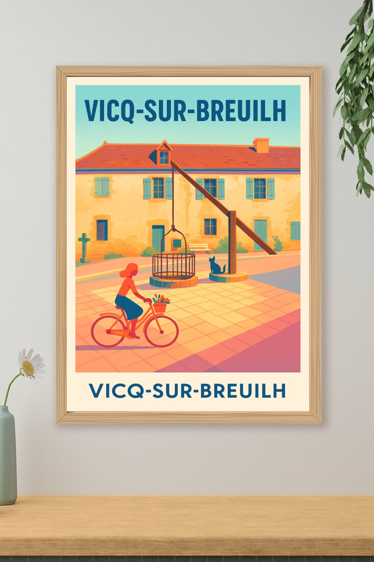Affiche de Vicq-sur-Breuilh - Charme et douceur d'une place typique
