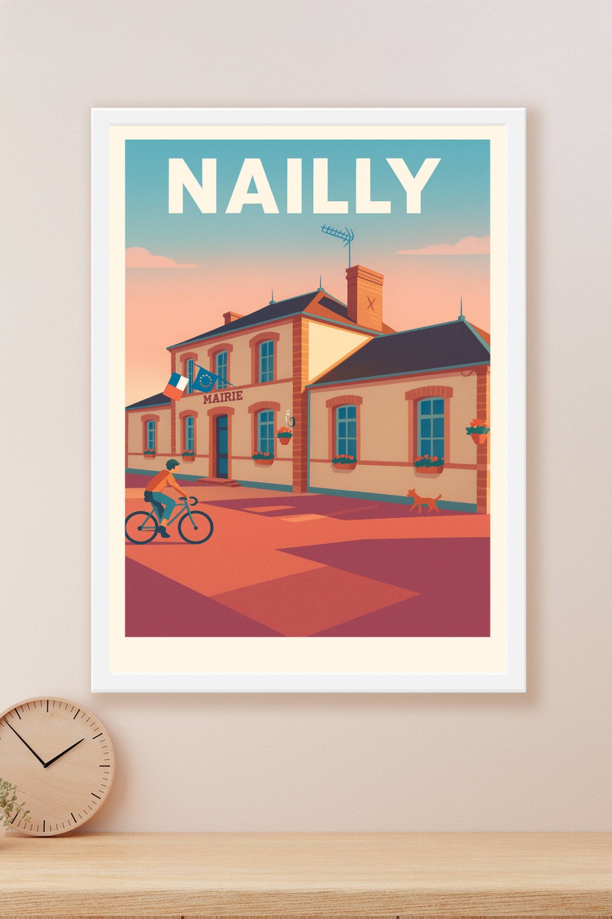 Affiche de Nailly - Charme et douceur d'une petite mairie de campagne