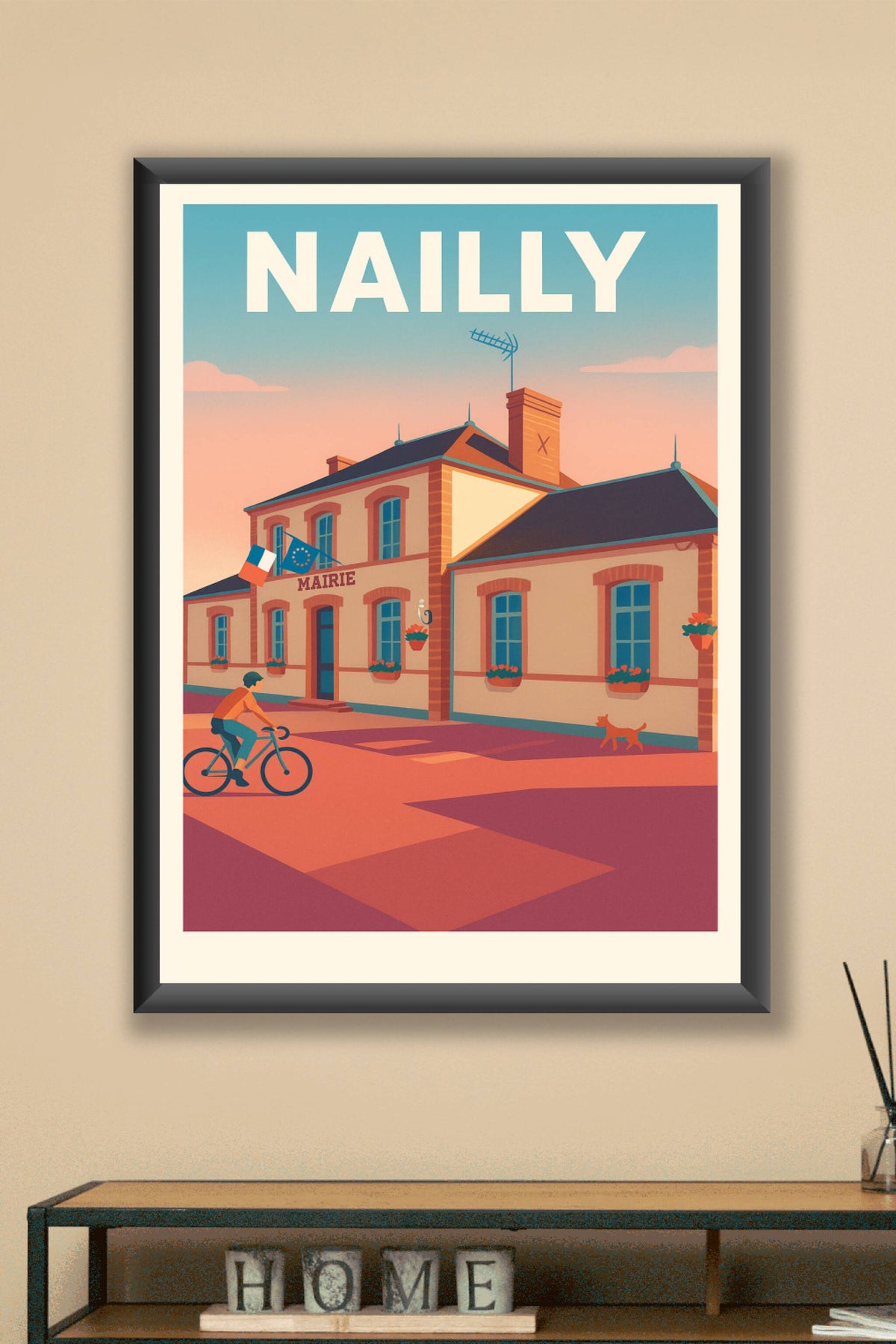 Affiche de Nailly - Charme et douceur d'une petite mairie de campagne