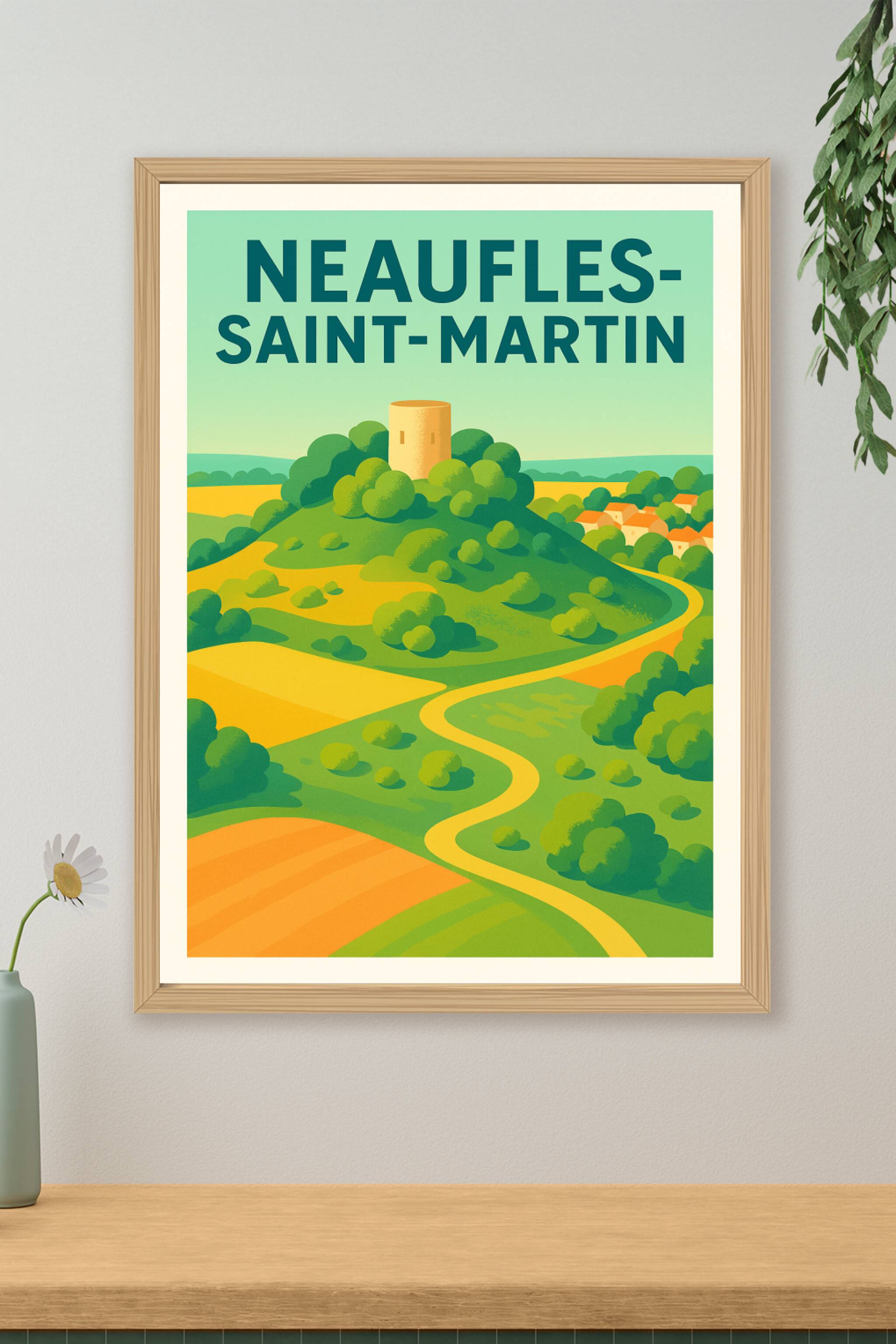 Affiche de Neaufles-Saint-Martin - Une escapade bucolique et colorée