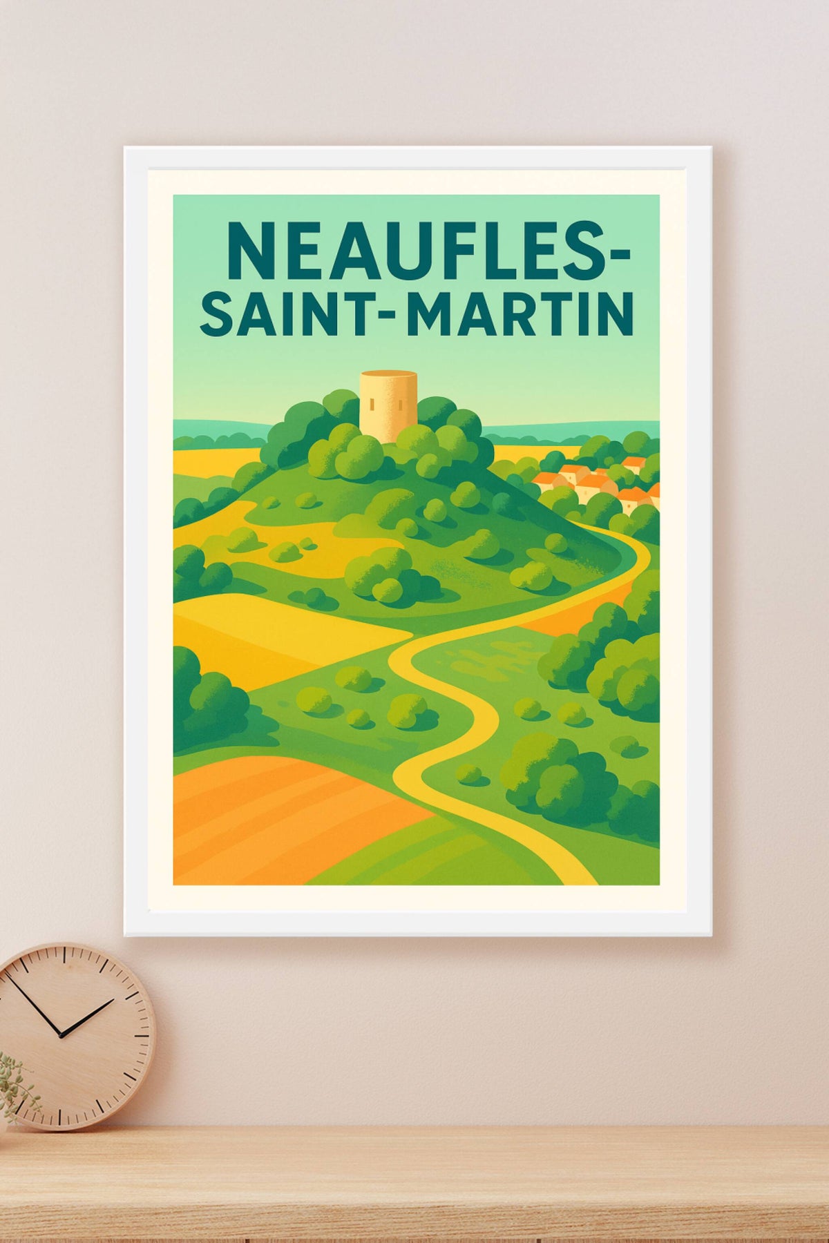 Affiche de Neaufles-Saint-Martin - Une escapade bucolique et colorée