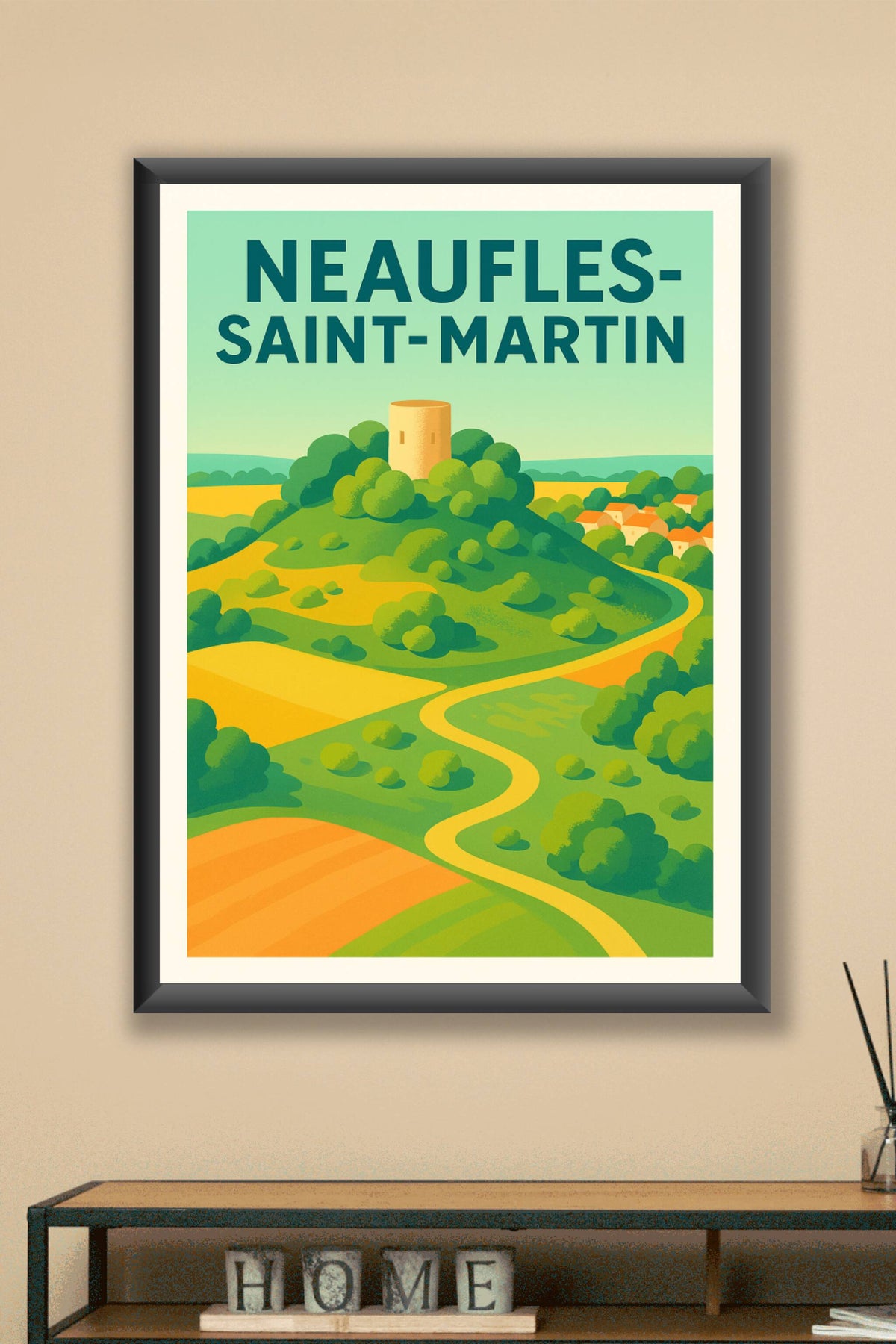 Affiche de Neaufles-Saint-Martin - Une escapade bucolique et colorée