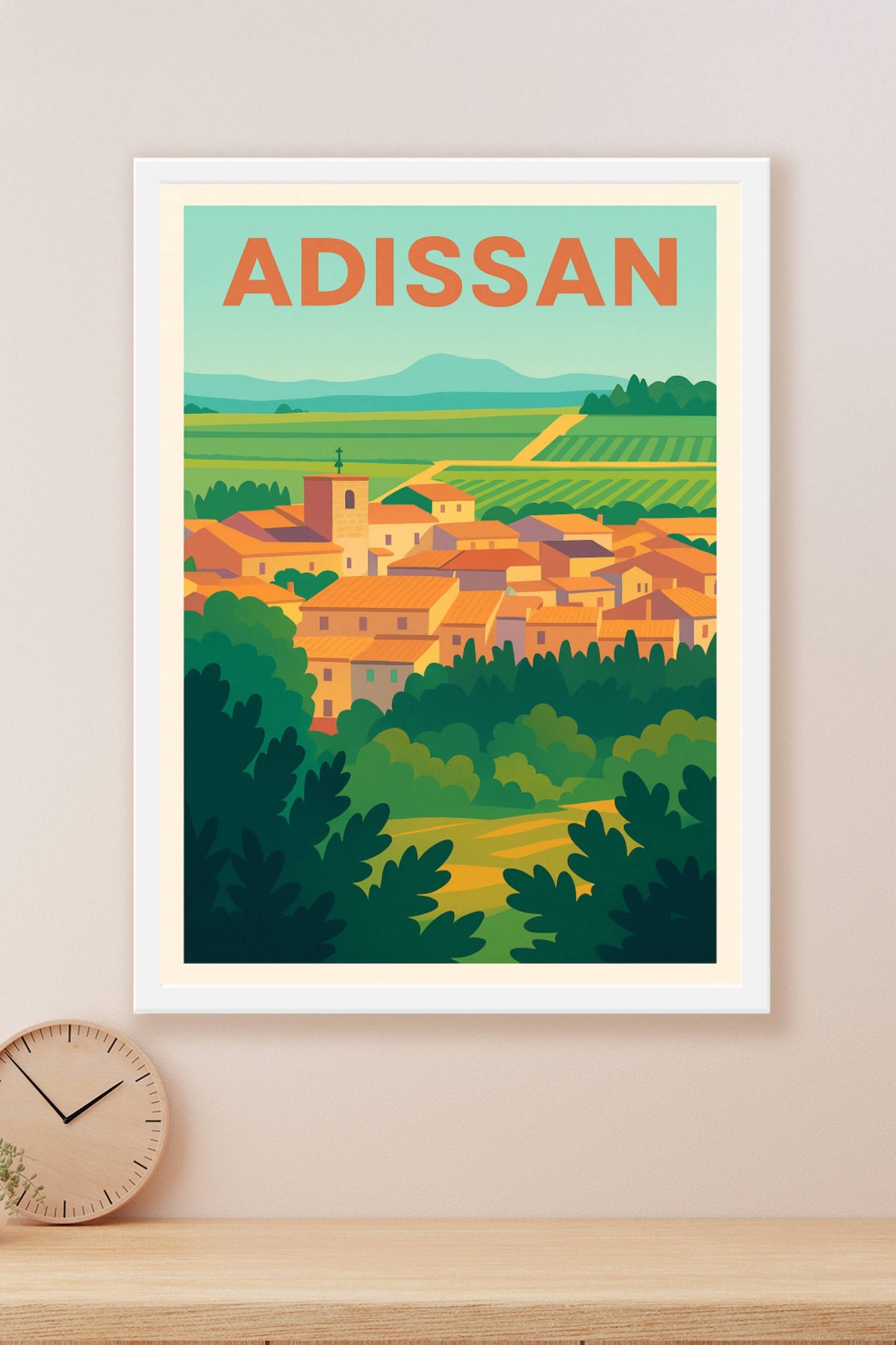 Affiche de Adissan - Le charme authentique du village languedocien