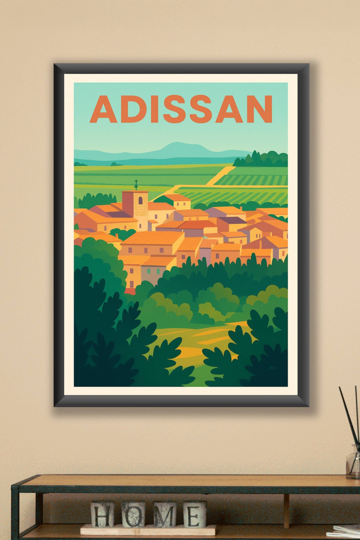 Affiche de Adissan - Le charme authentique du village languedocien