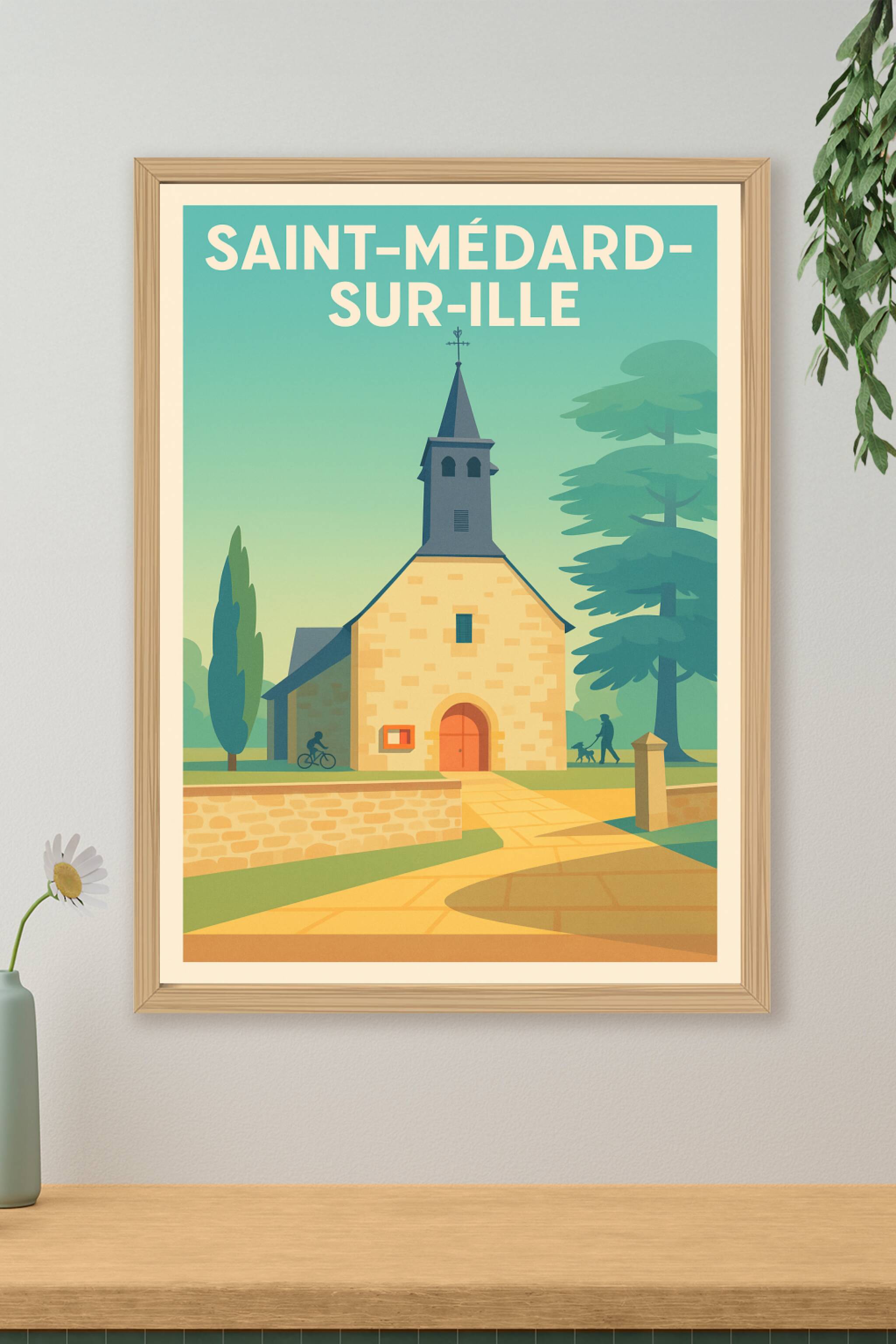Affiche de Saint-Médard-sur-Ille - Charme et sérénité au fil de l'Ille