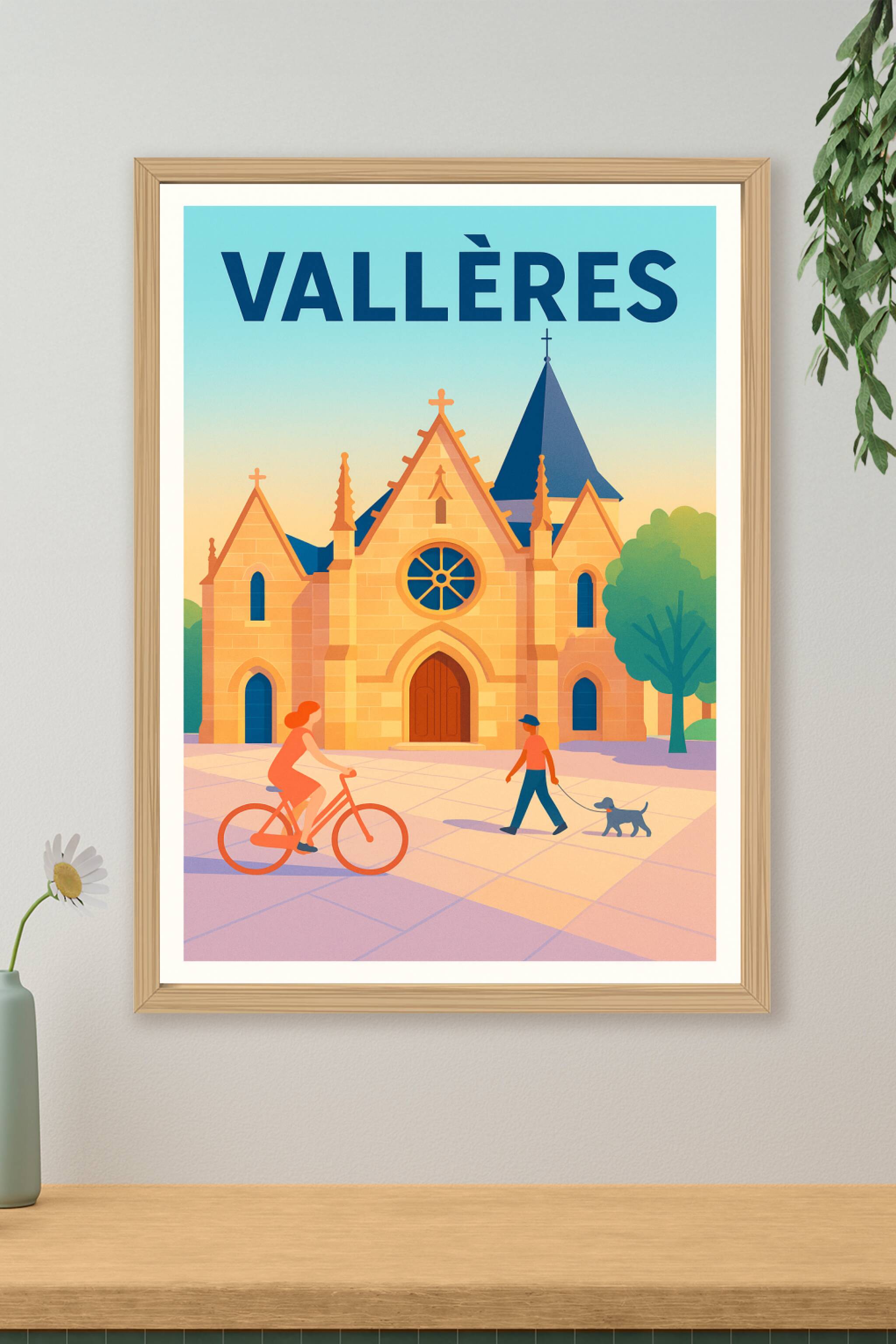 Affiche de Vallères - Charme et sérénité architecturale
