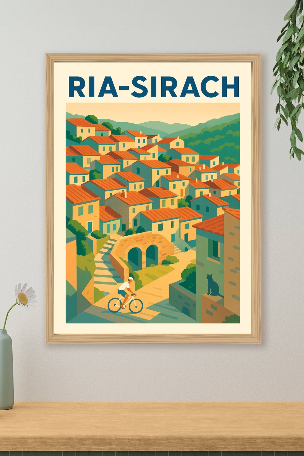Affiche de Ria-Sirach - Village pittoresque et douceur méridionale
