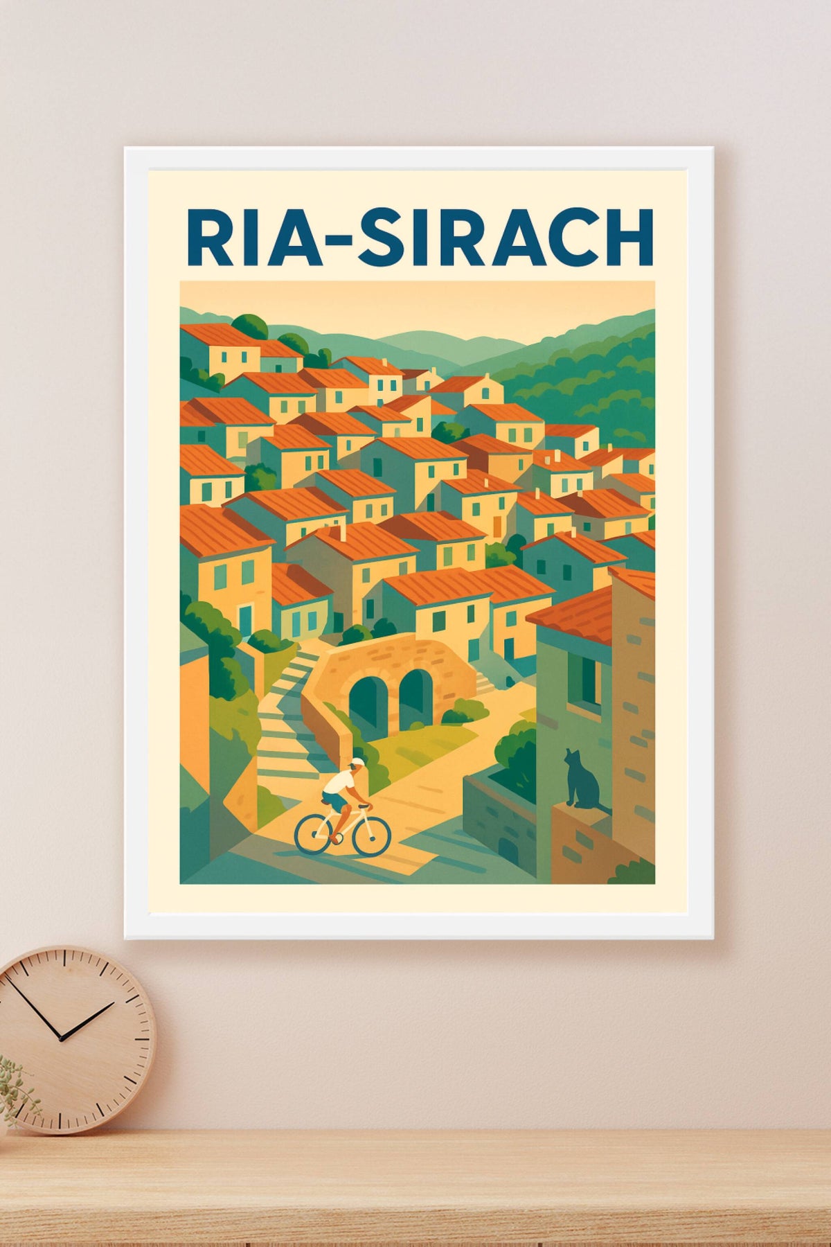 Affiche de Ria-Sirach - Village pittoresque et douceur méridionale
