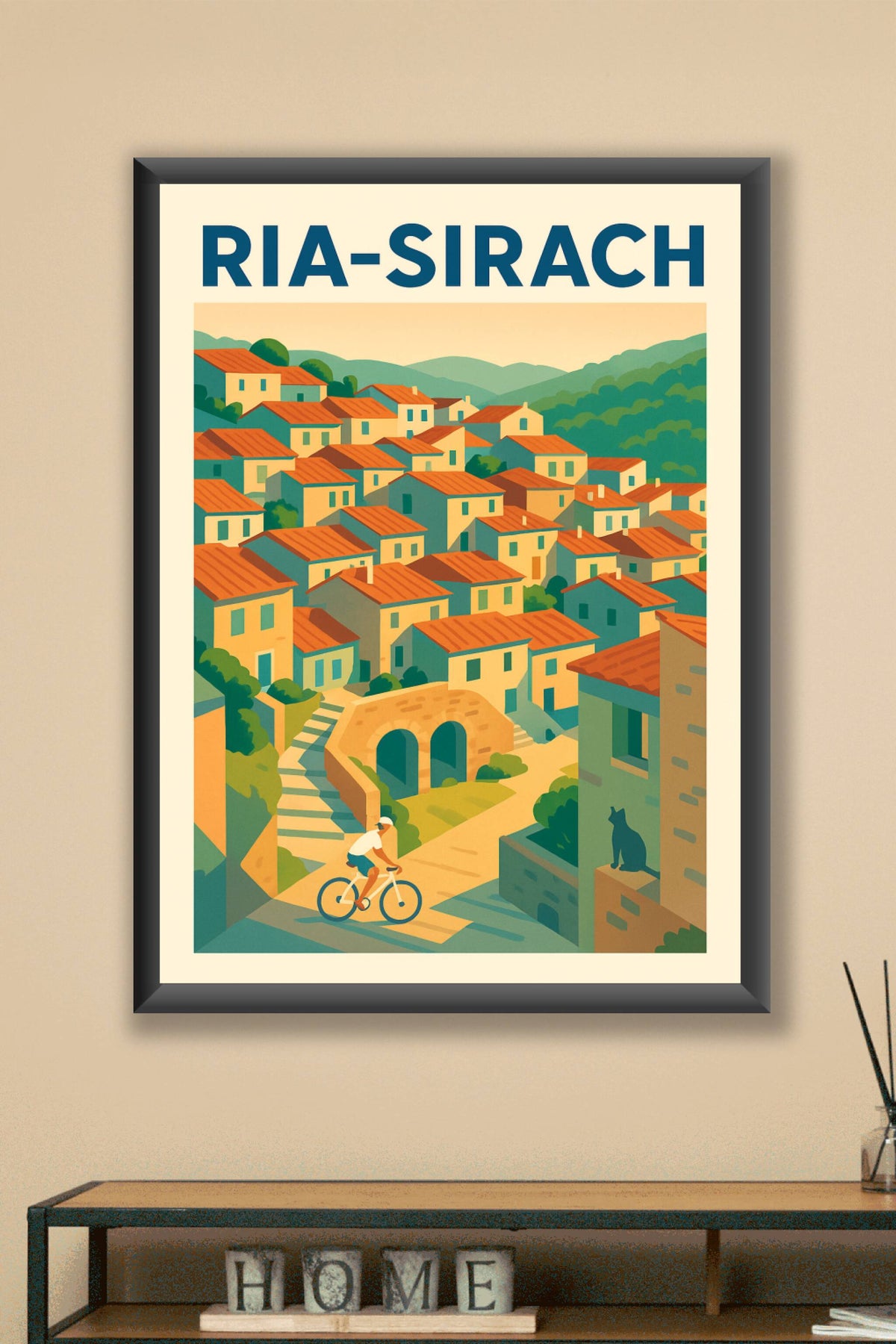 Affiche de Ria-Sirach - Village pittoresque et douceur méridionale