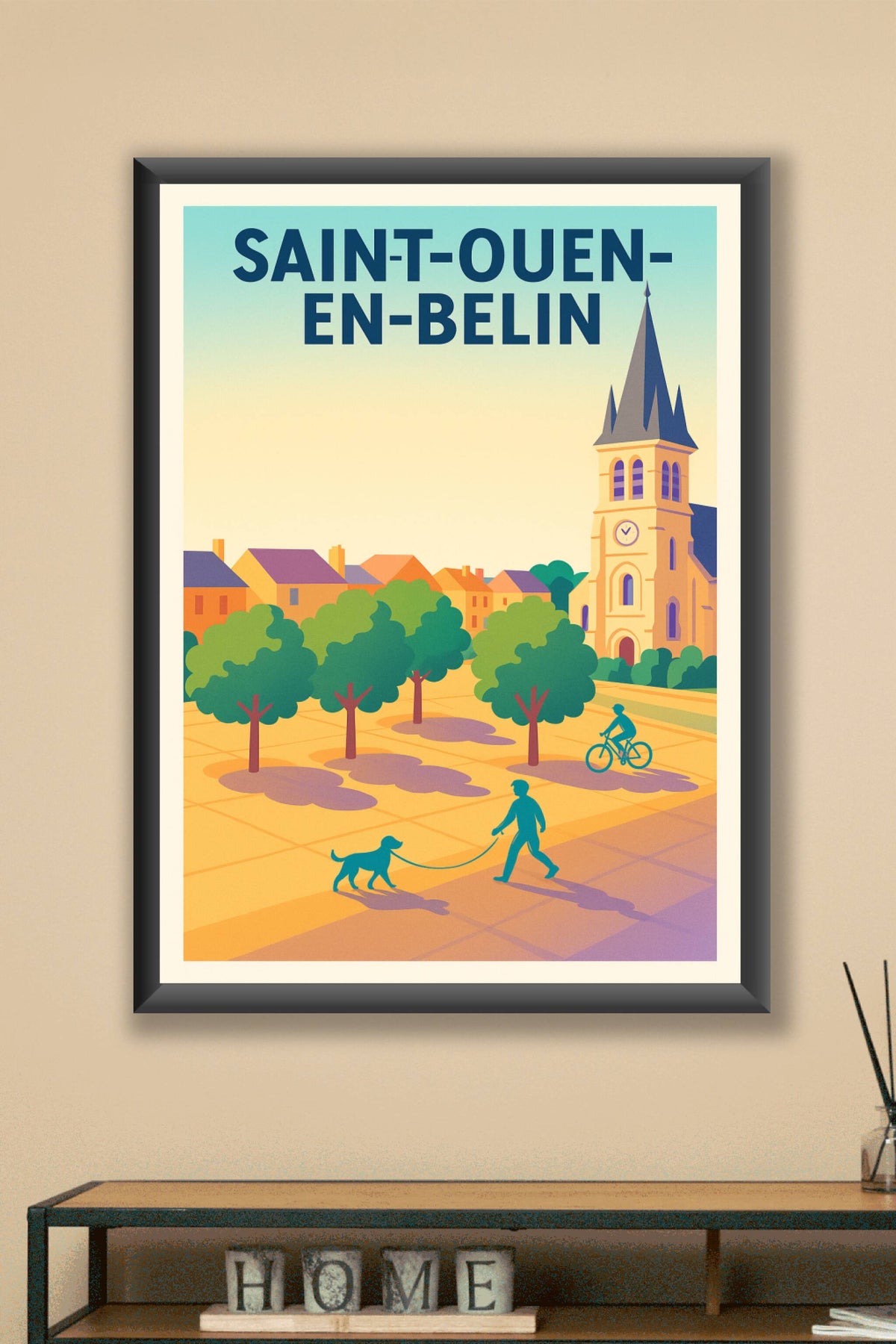 Affiche de Saint-Ouen-en-Belin - Un air de quiétude retrouvée