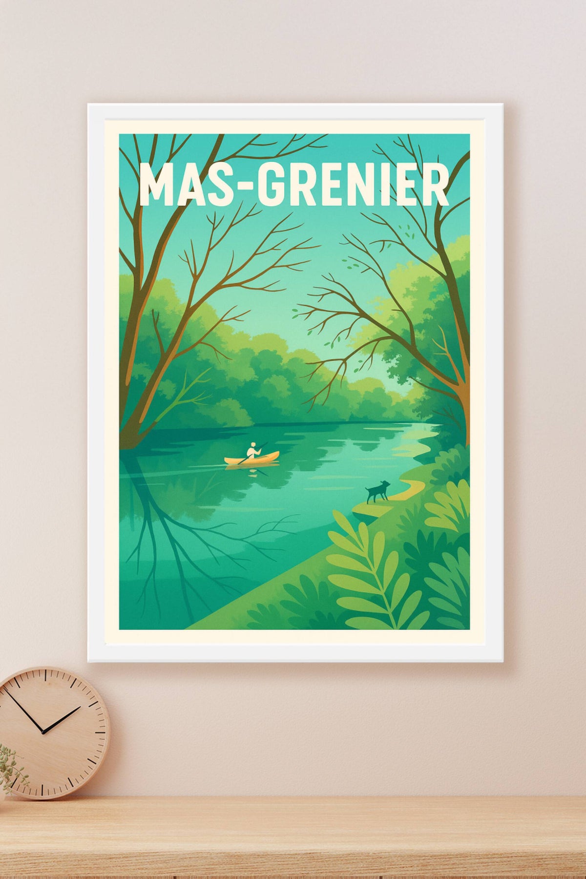 Affiche de Mas-Grenier - Évasion tranquille au fil de l'eau