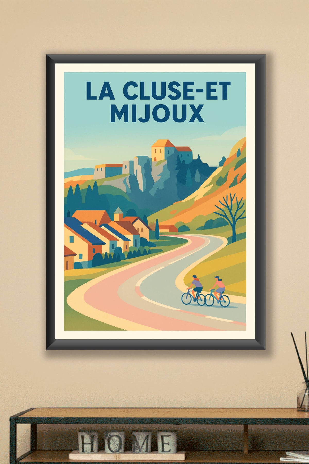 Affiche de La Cluse-et-Mijoux - Escapade à vélo au cœur des paysages pittoresques