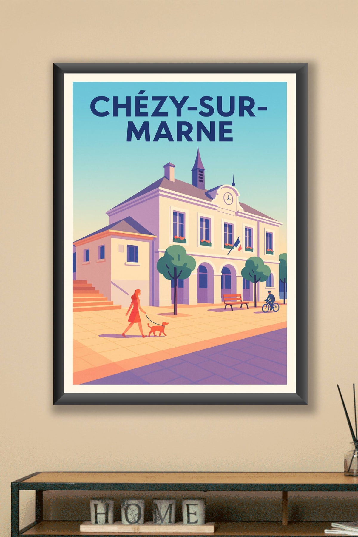 Affiche de Chézy-sur-Marne - Charme et douceur de vie au cœur de la ville