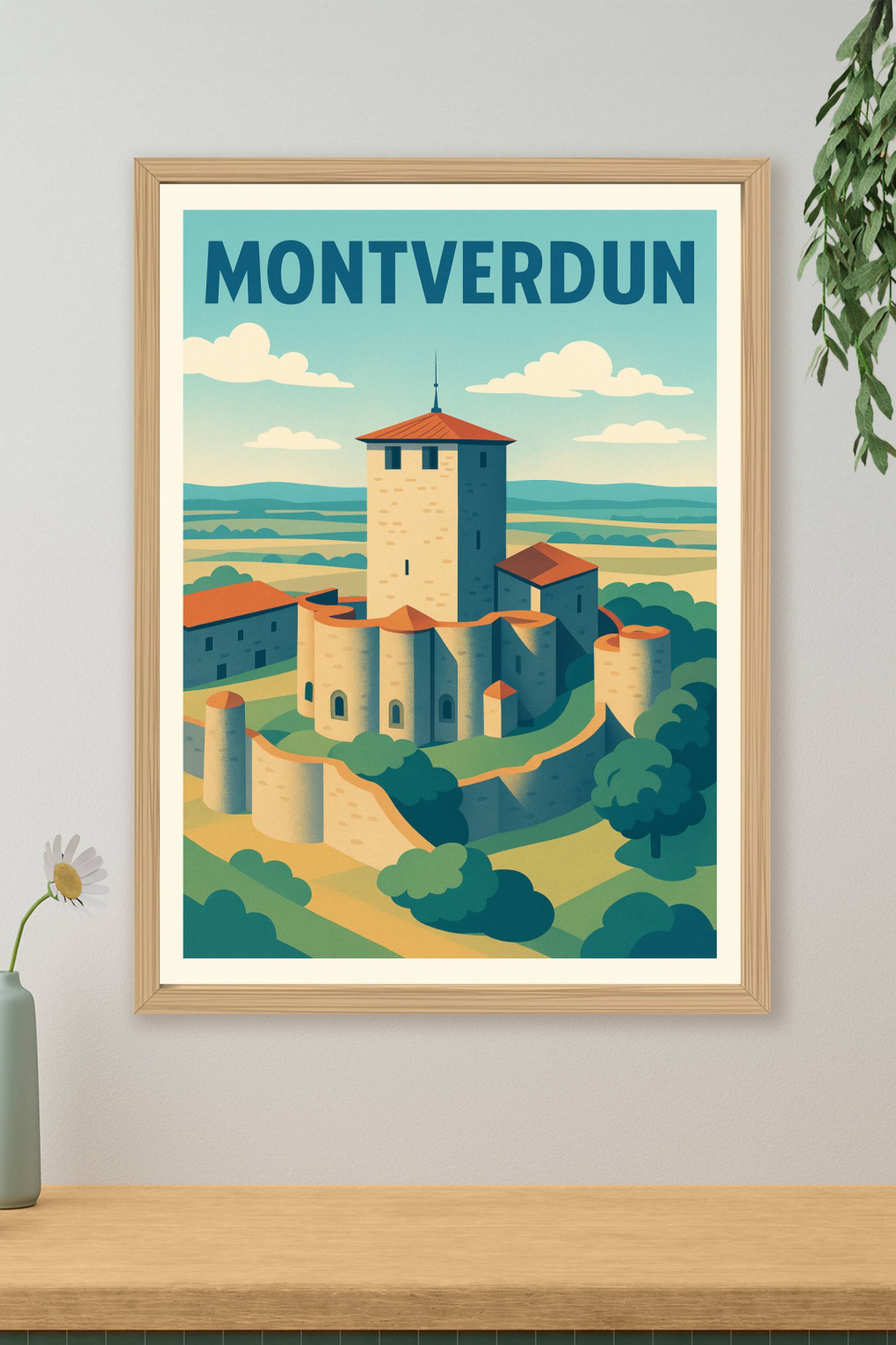 Affiche de Montverdun - L'élégance médiévale à portée de main