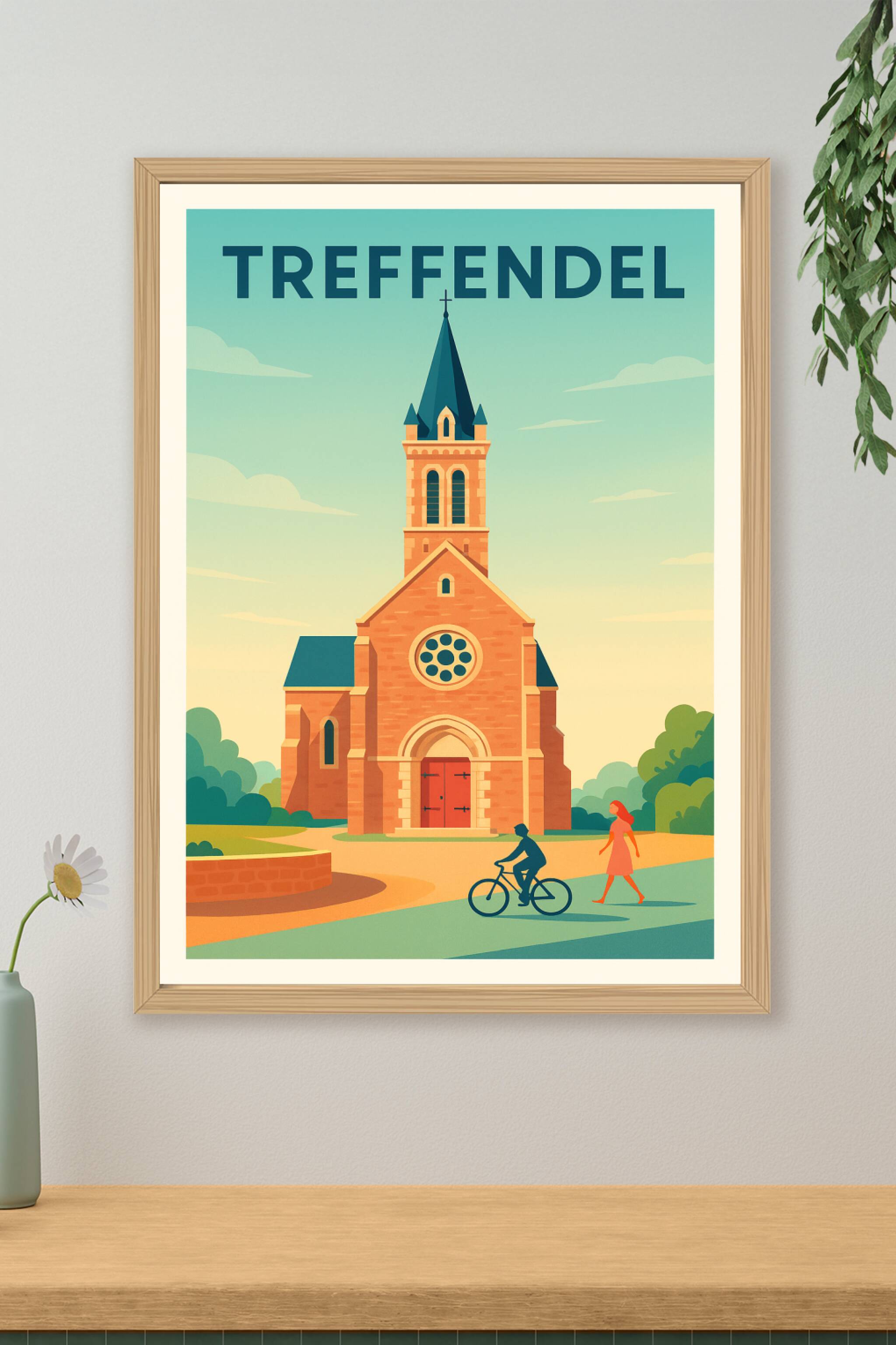 Affiche de Treffendel - L'art paisible d'un village breton
