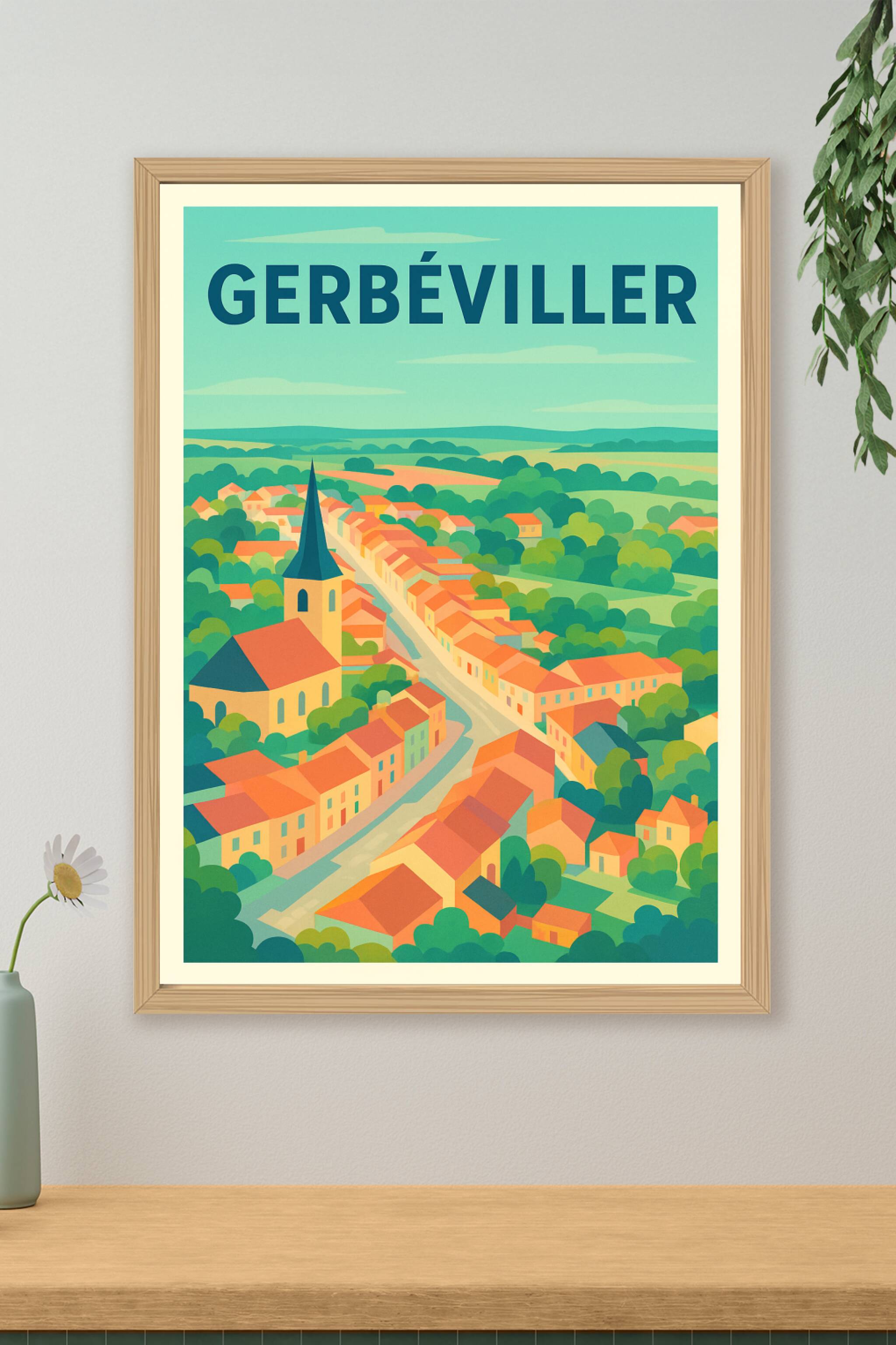 Affiche de Gerbéviller - Charme et sérénité au cœur de la campagne