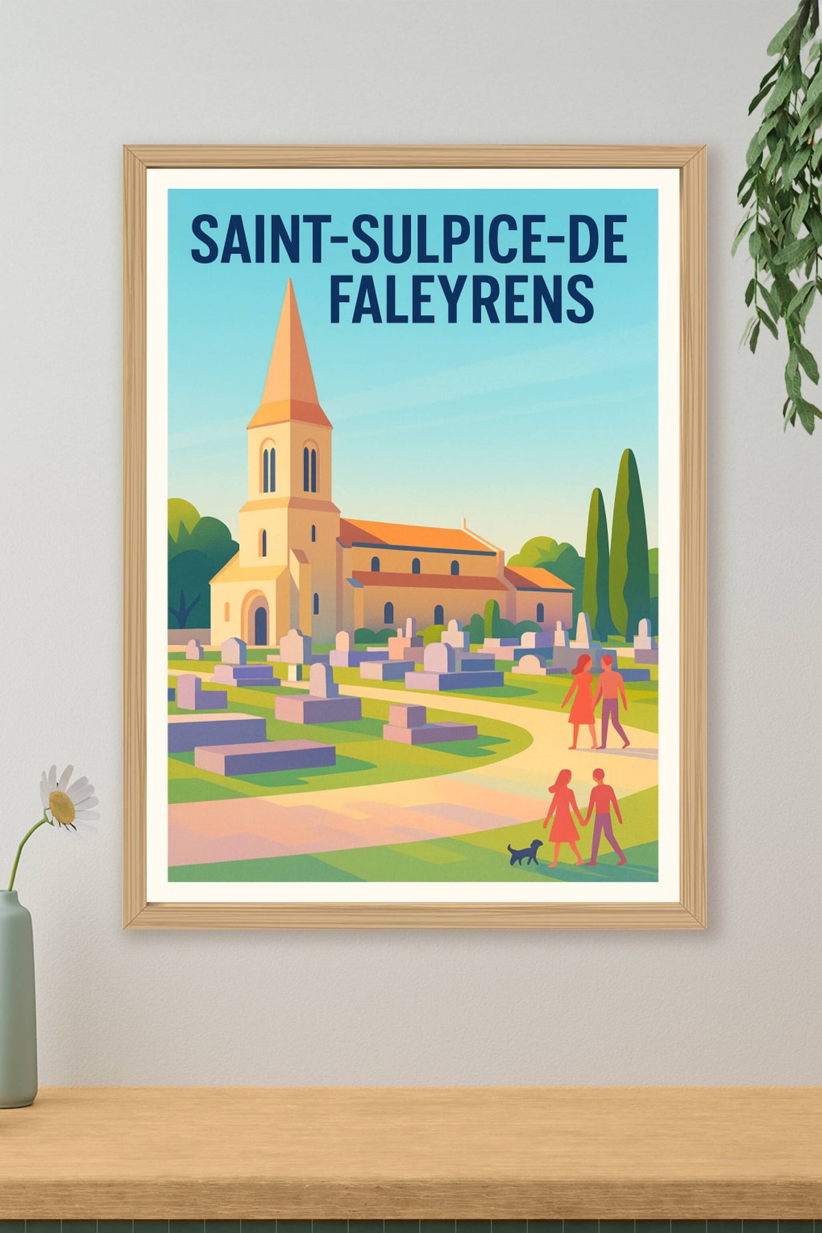 Affiche de Saint-Sulpice-de-Faleyrens - Charme et Sérénité en Bord de Dordogne