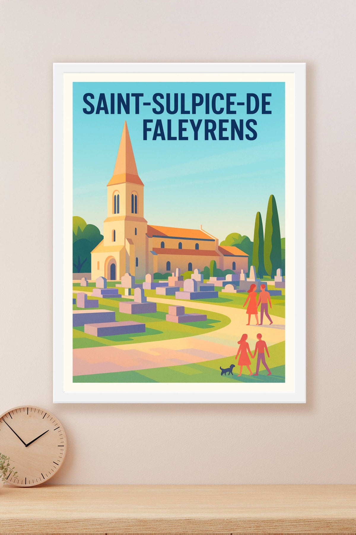 Affiche de Saint-Sulpice-de-Faleyrens - Charme et Sérénité en Bord de Dordogne