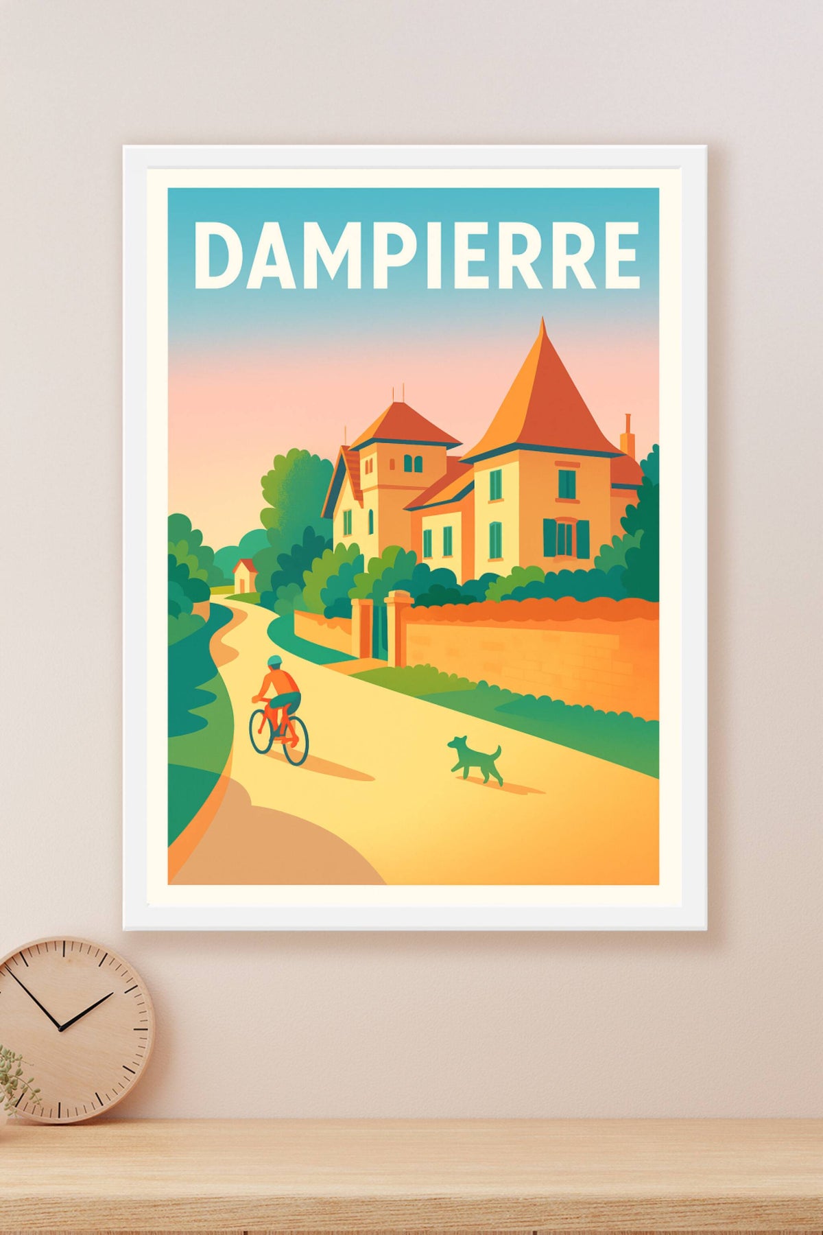 Affiche de Dampierre - Escapade bucolique à vélo