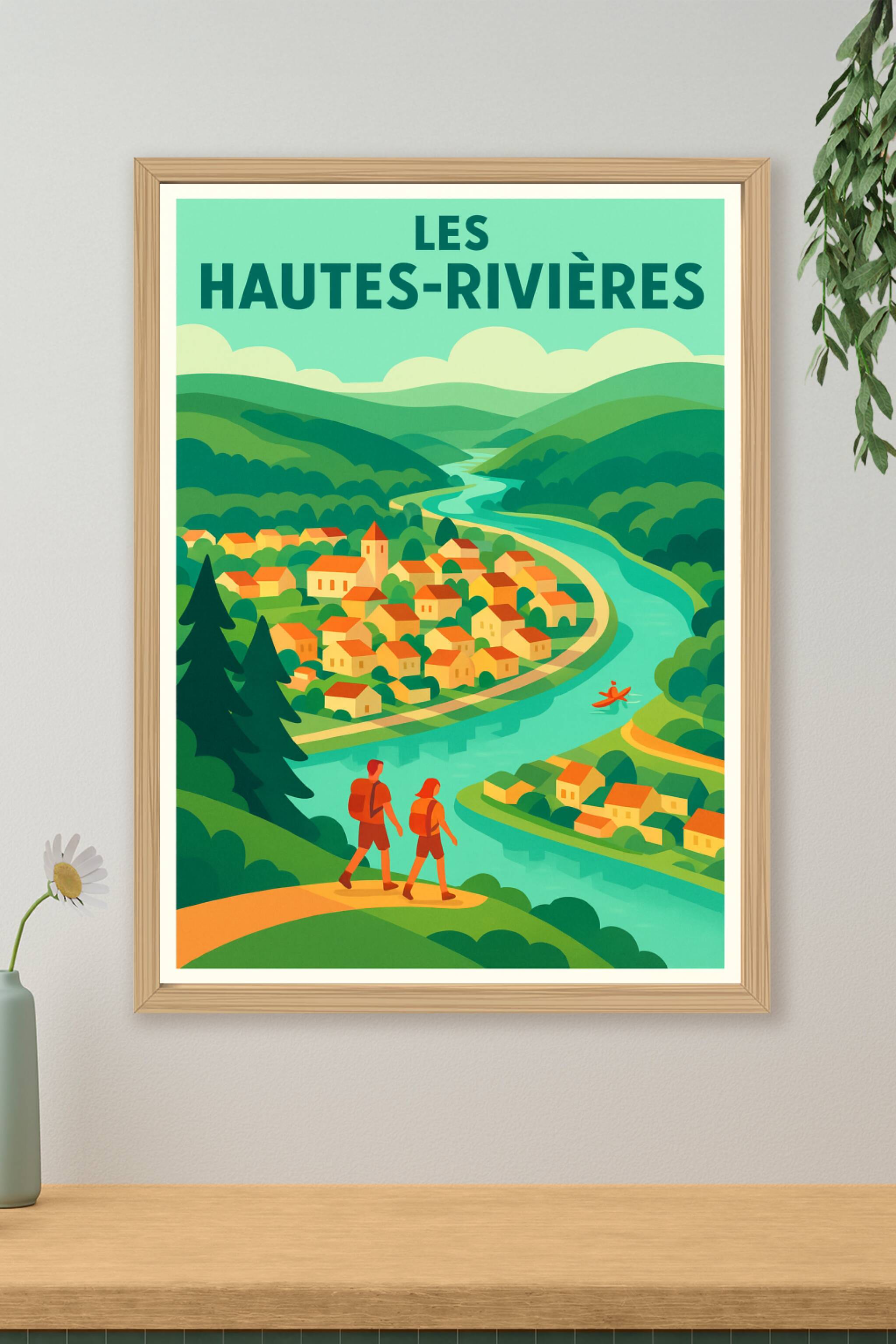 Affiche de Les Hautes-Rivières - Harmonie nature et villages pittoresques