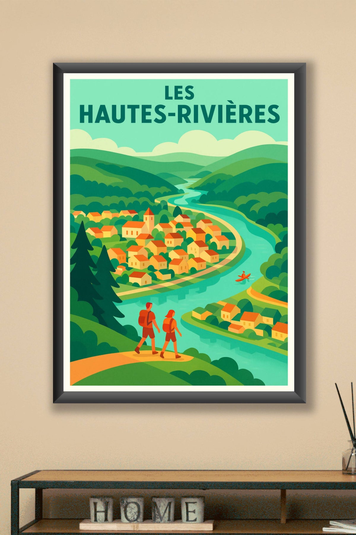 Affiche de Les Hautes-Rivières - Harmonie nature et villages pittoresques