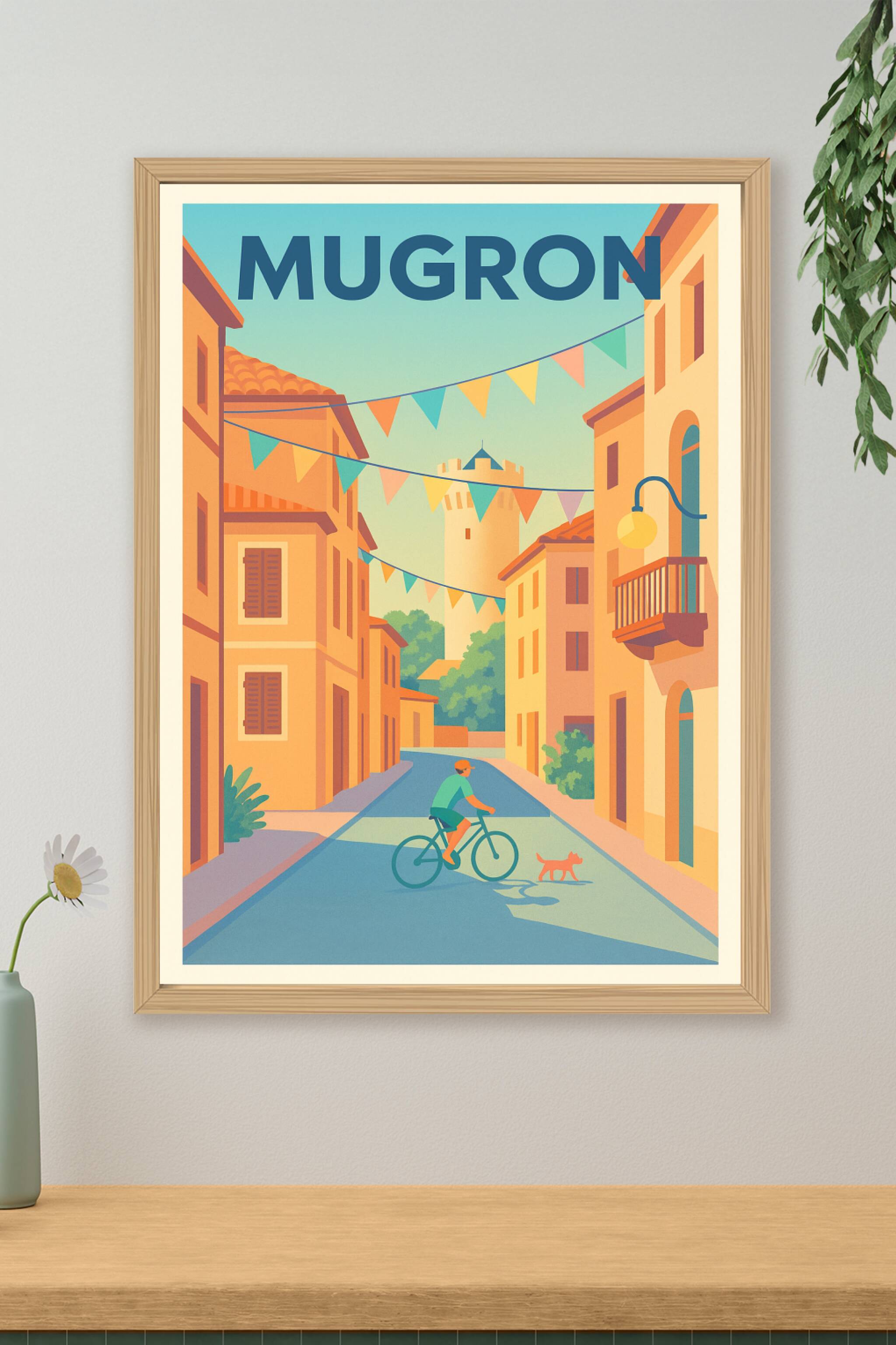 Affiche de Mugron - Douceur de vivre en lumière estivale